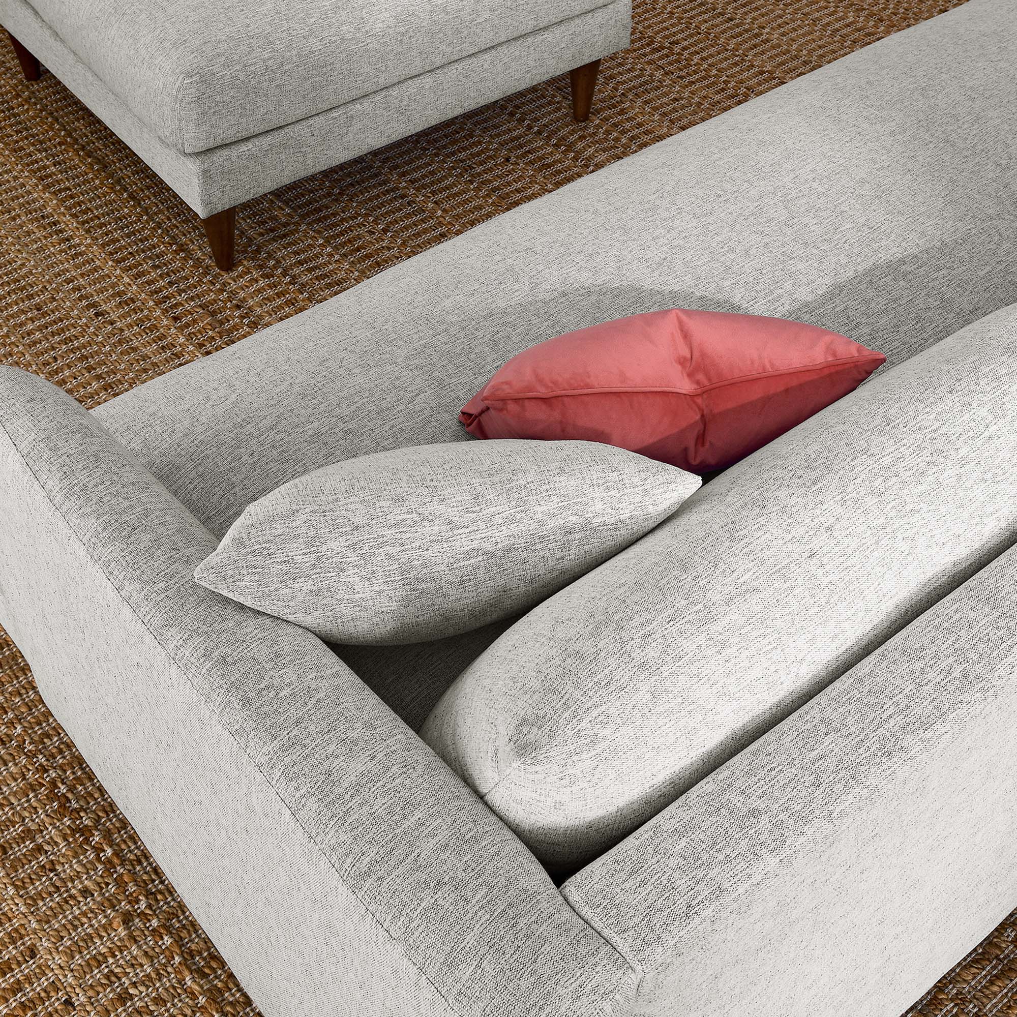 Zoya Down Filled Overstuffed Sofa and Ottoman Set by Modway