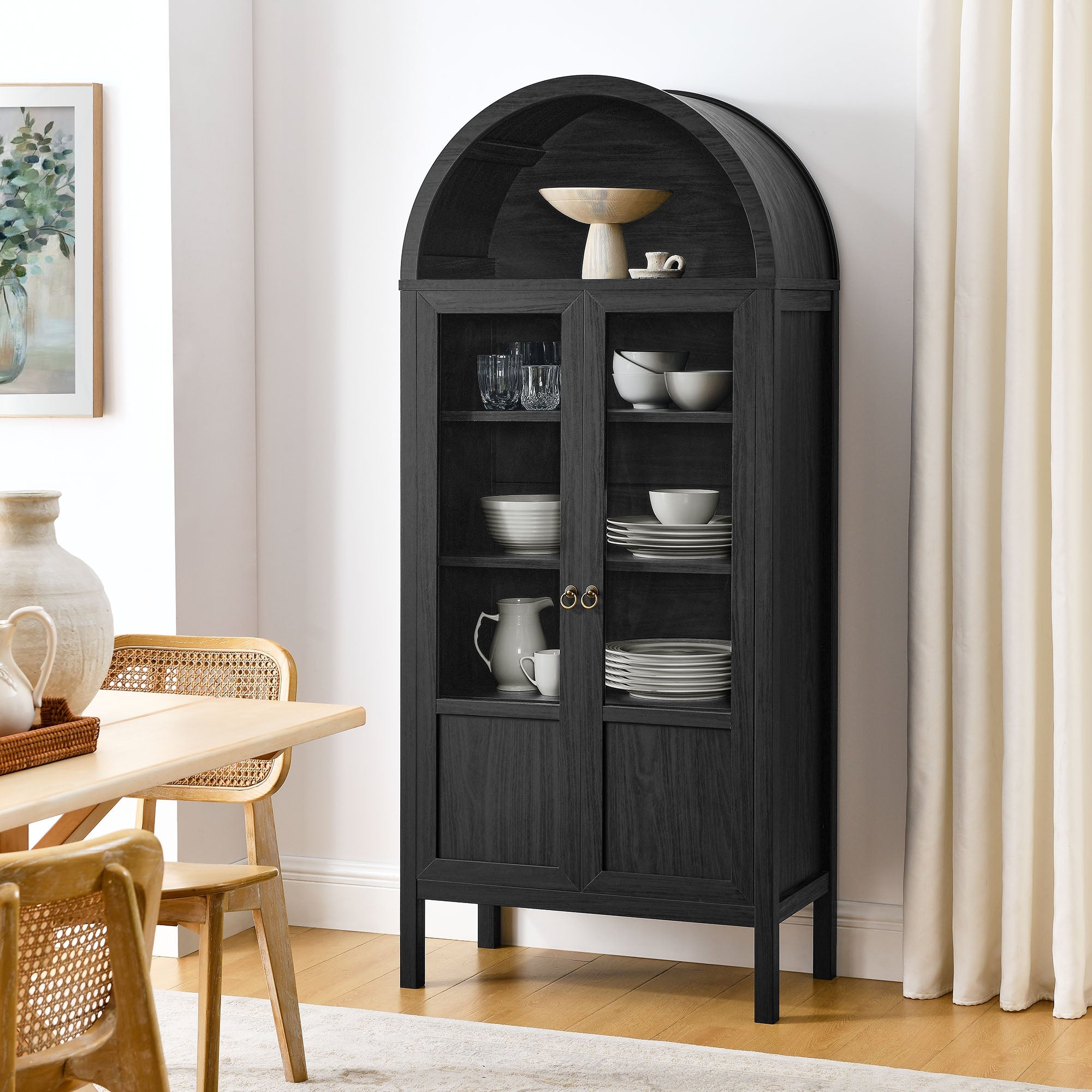 Tessa Tall Arched Storage Display Cabinet by Modway