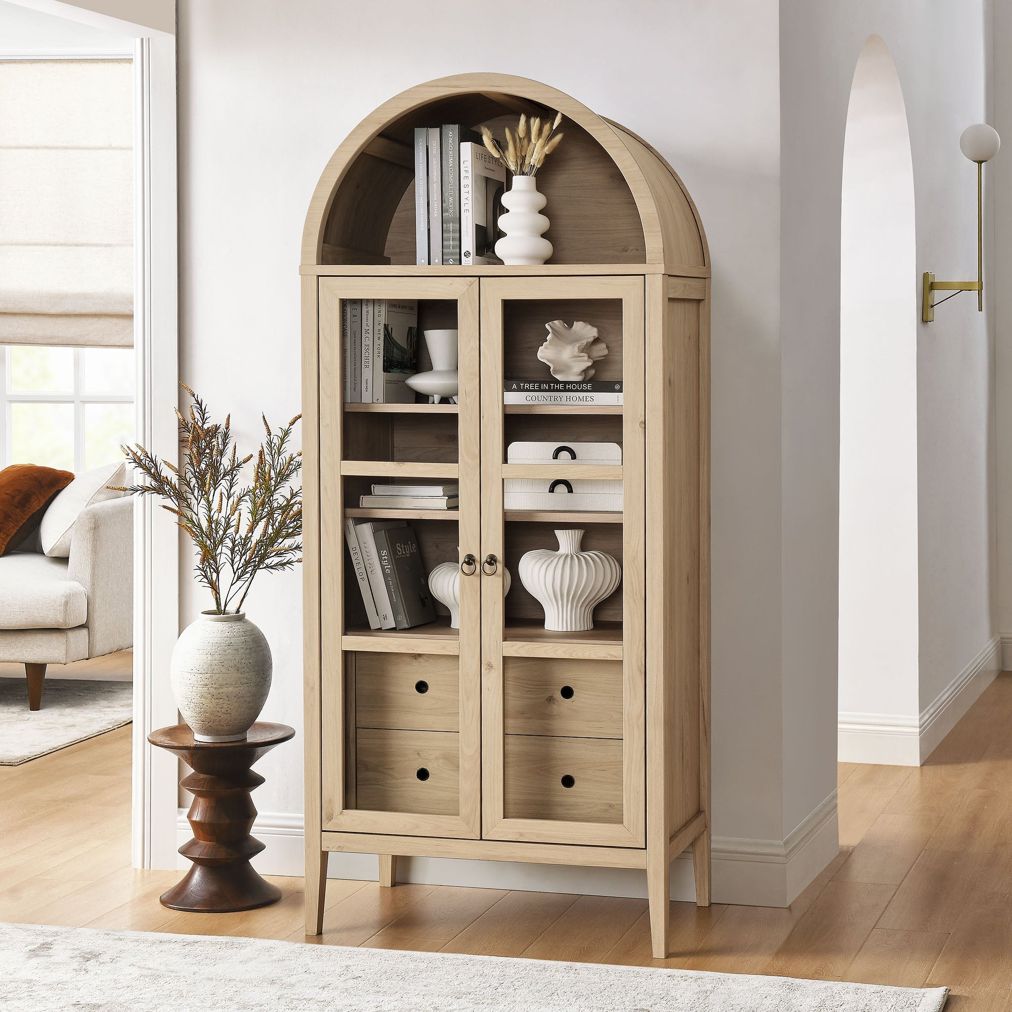 Nolan Tall Arched Storage Display Cabinet by Modway