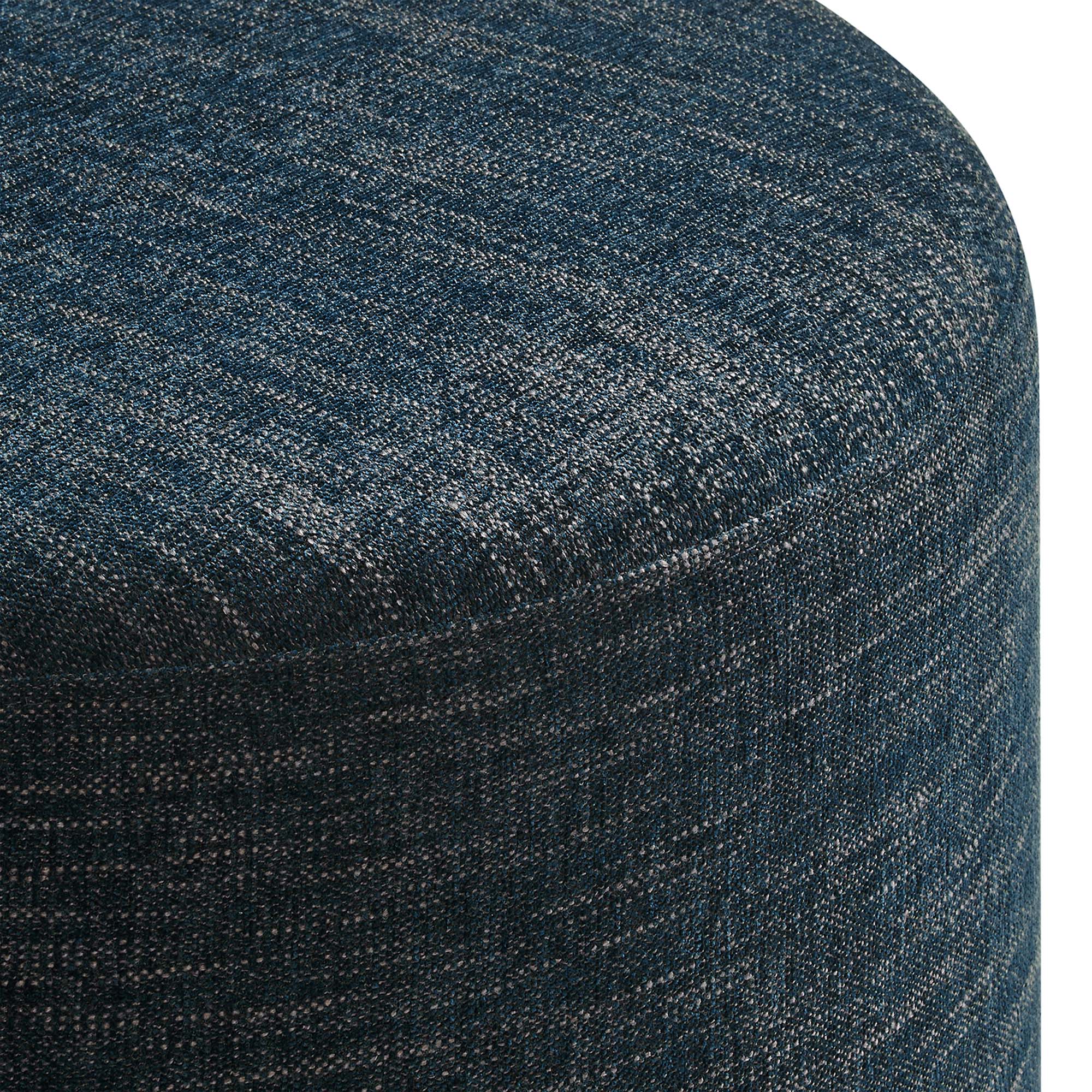 Callum Large 23" Round Woven Heathered Fabric Upholstered Ottoman by Modway
