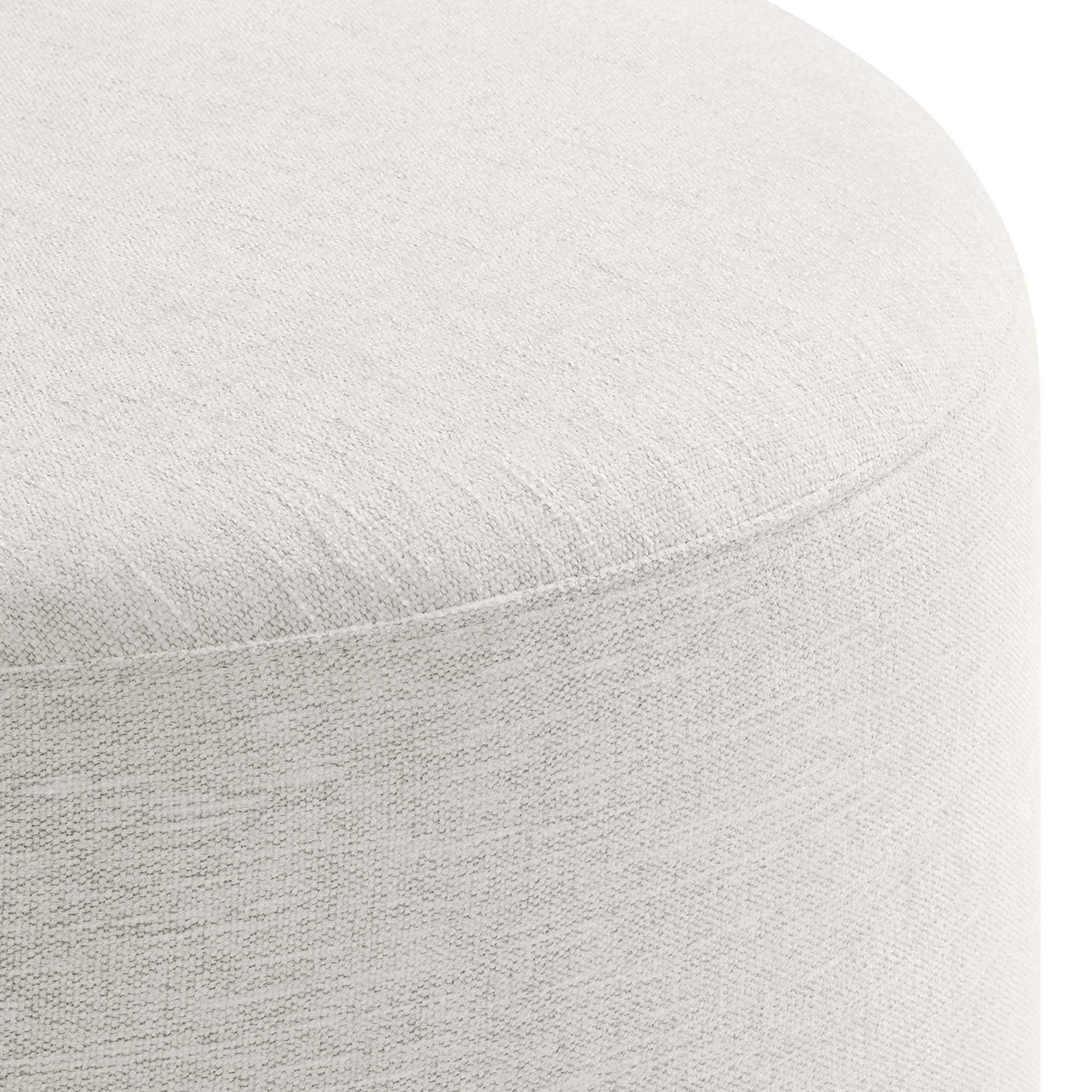 Callum Large 23" Round Woven Heathered Fabric Upholstered Ottoman by Modway