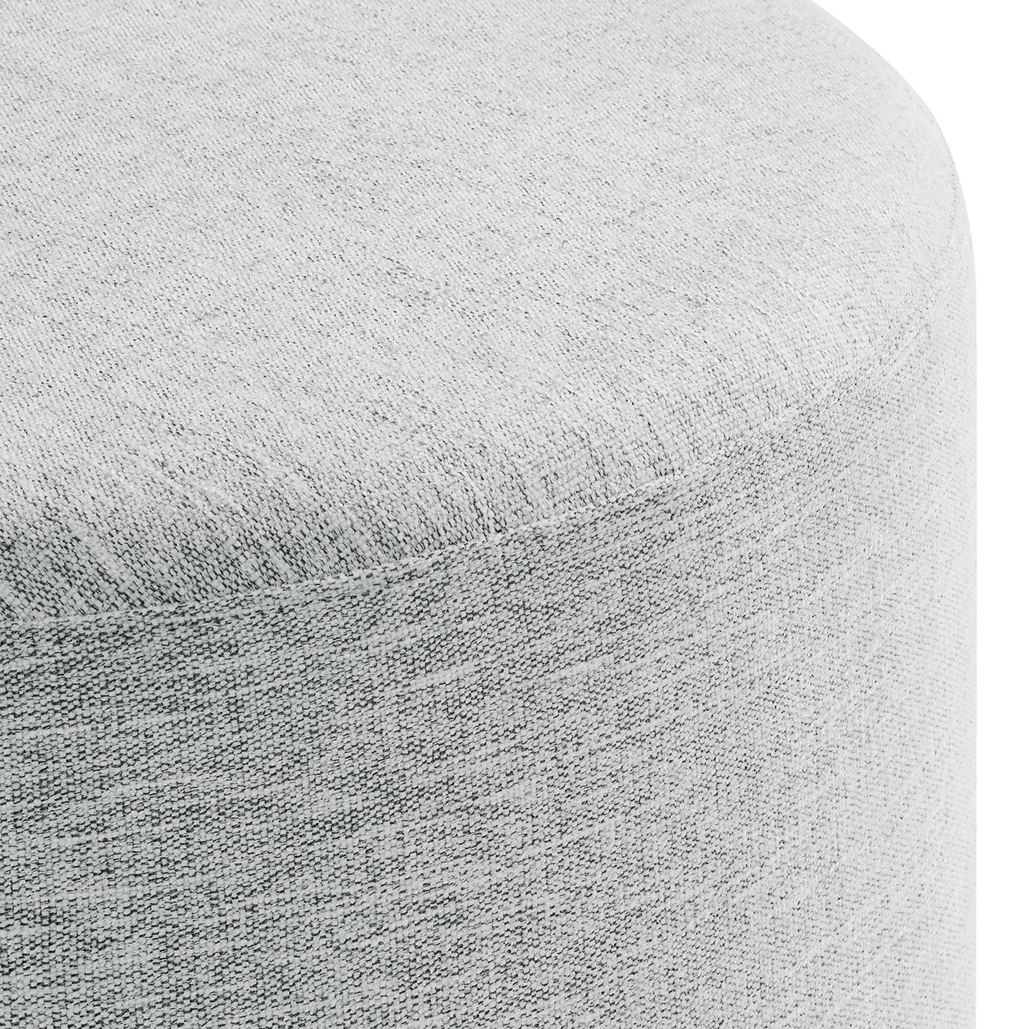 Callum Large 23" Round Woven Heathered Fabric Upholstered Ottoman by Modway