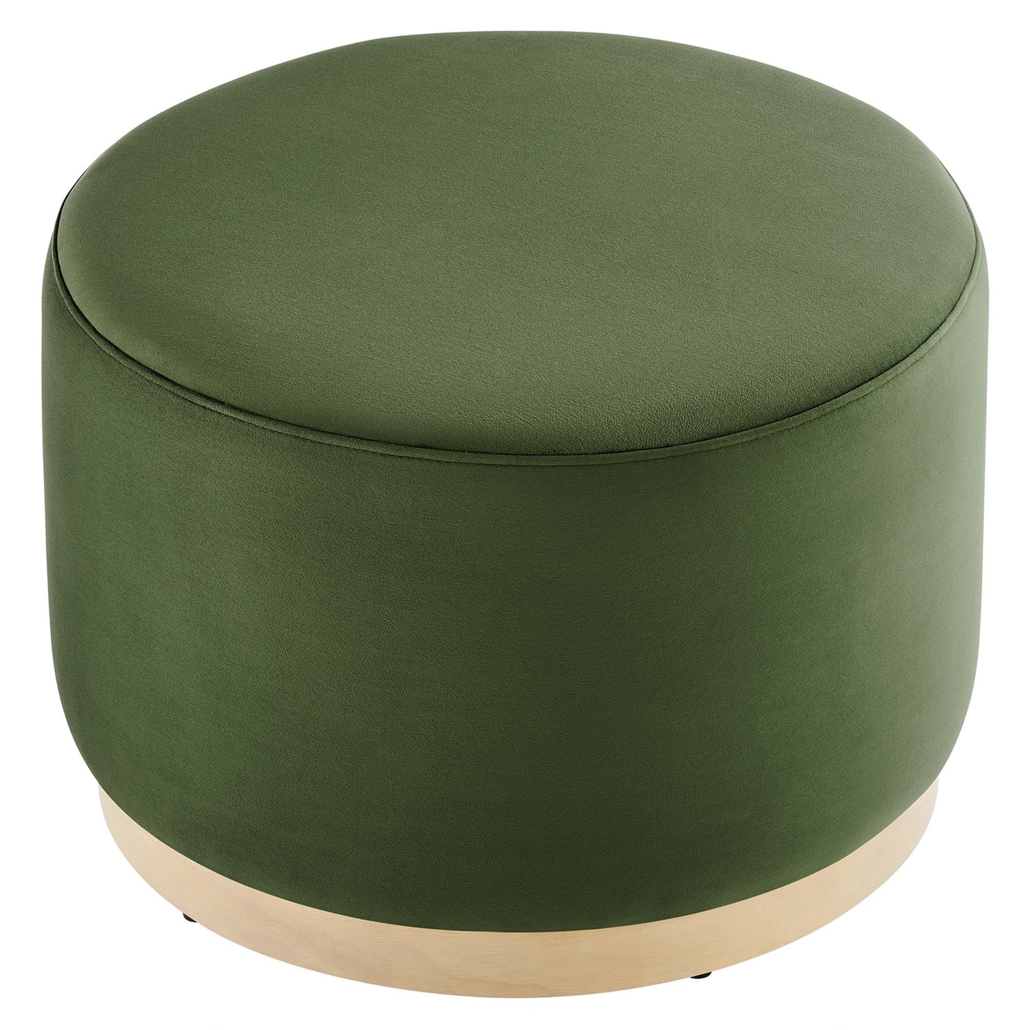 Tilden Large 23" Round Performance Velvet Upholstered Ottoman by Modway