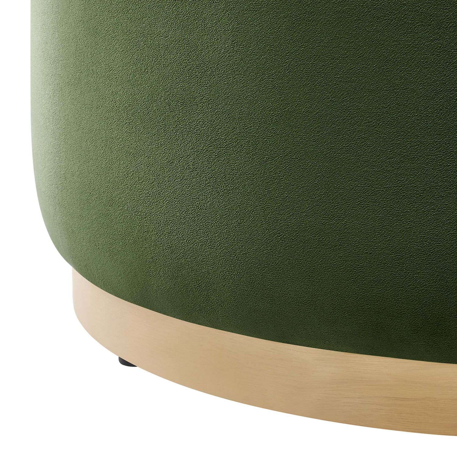Tilden Large 29" Round Performance Velvet Upholstered Ottoman by Modway