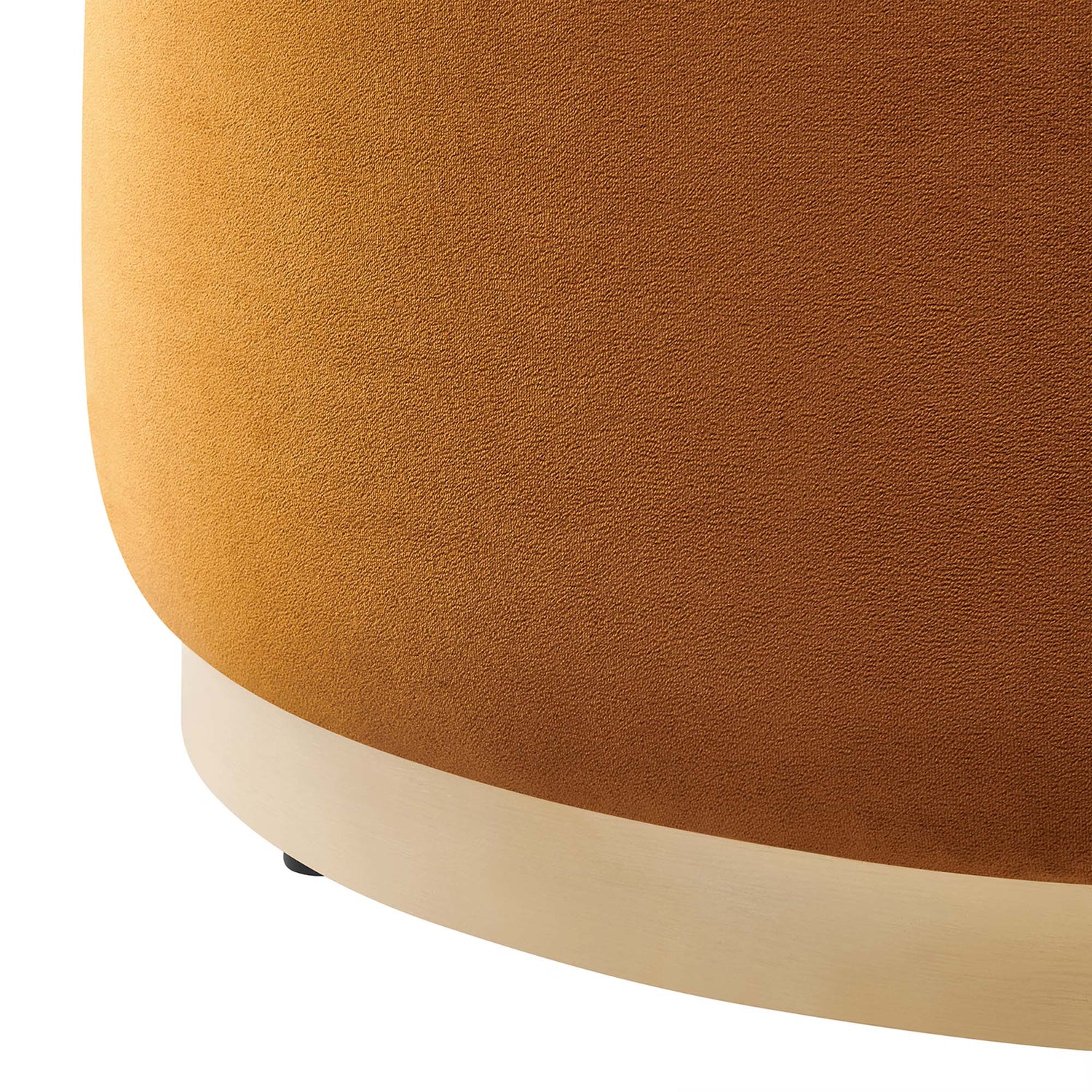 Tilden Large 29" Round Performance Velvet Upholstered Ottoman by Modway
