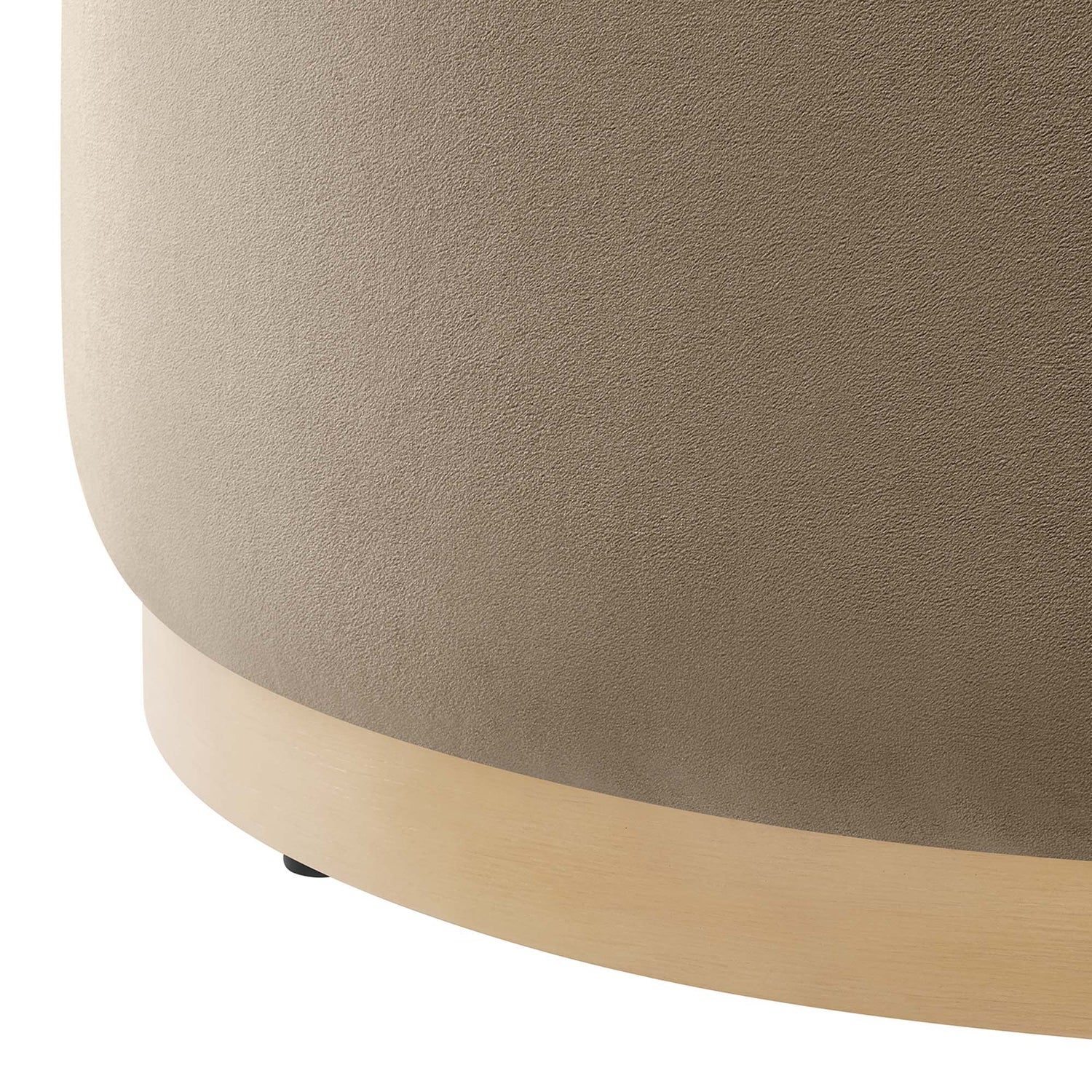 Tilden Large 29" Round Performance Velvet Upholstered Ottoman by Modway