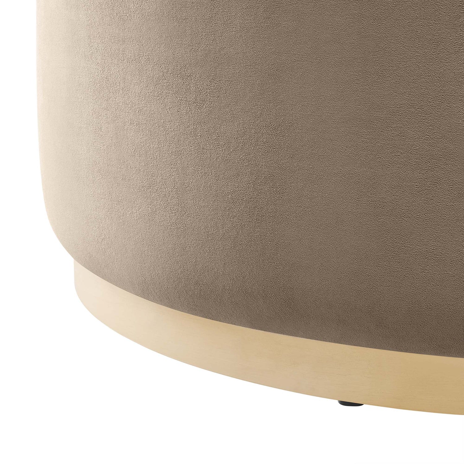 Tilden Large 38" Round Performance Velvet Upholstered Ottoman by Modway