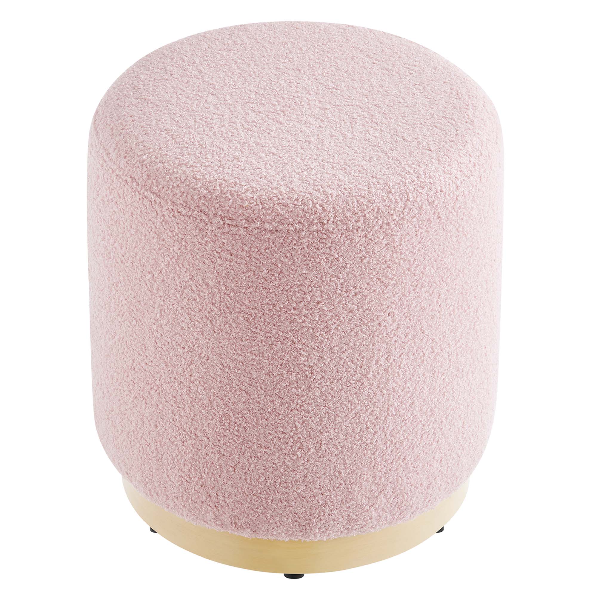 Tilden 16" Round Sherpa Upholstered Ottoman by Modway