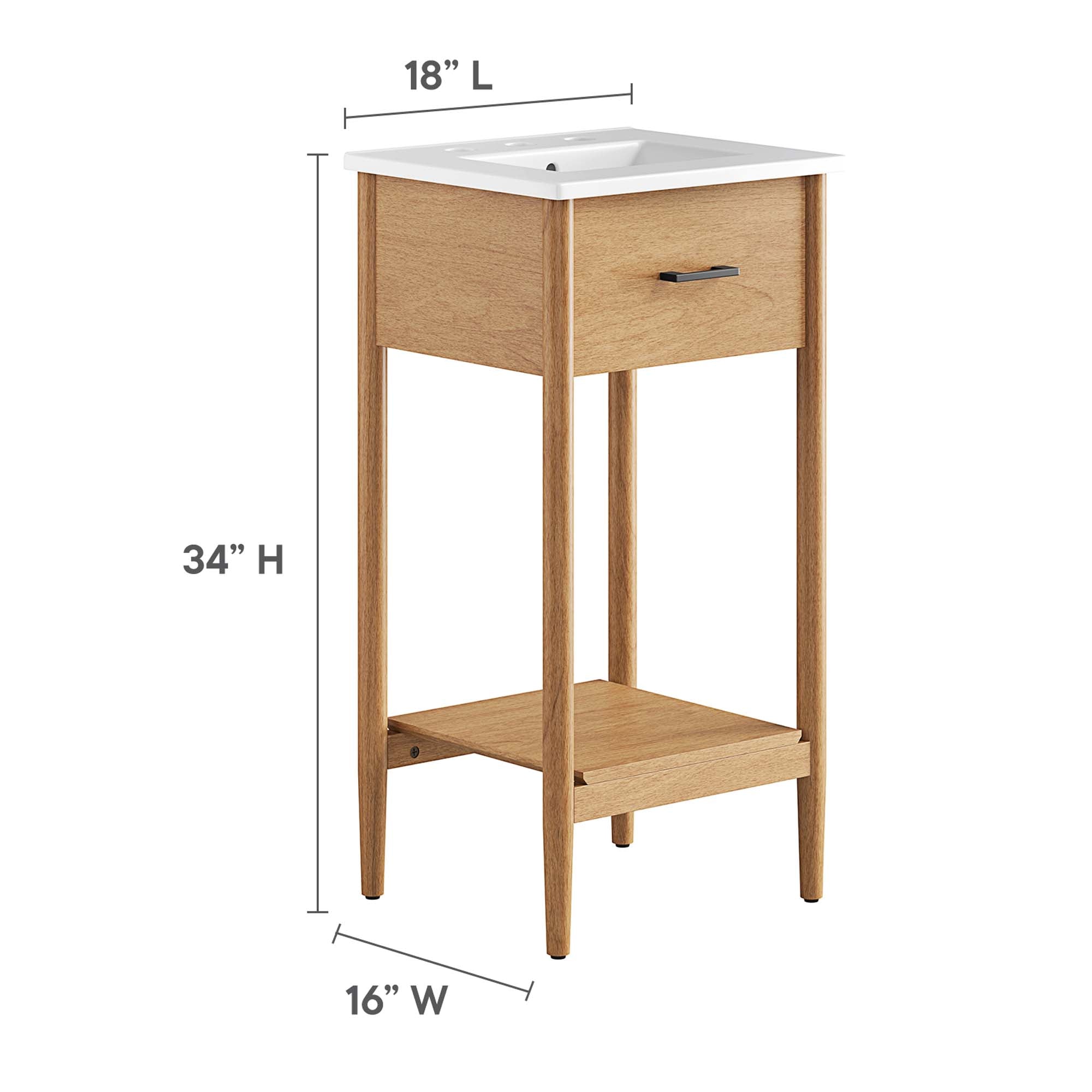 Zaire Bathroom Vanity Basin Included by Modway