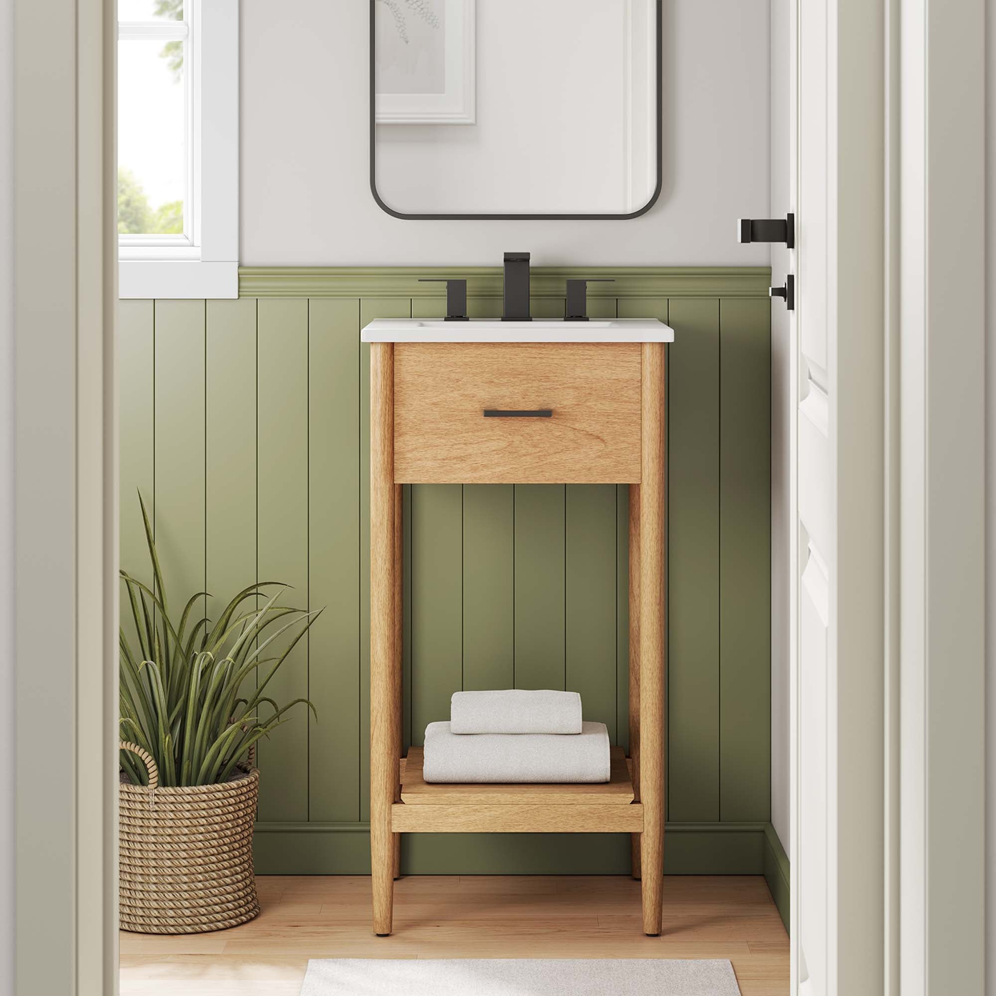 Zaire Bathroom Vanity Basin Included by Modway