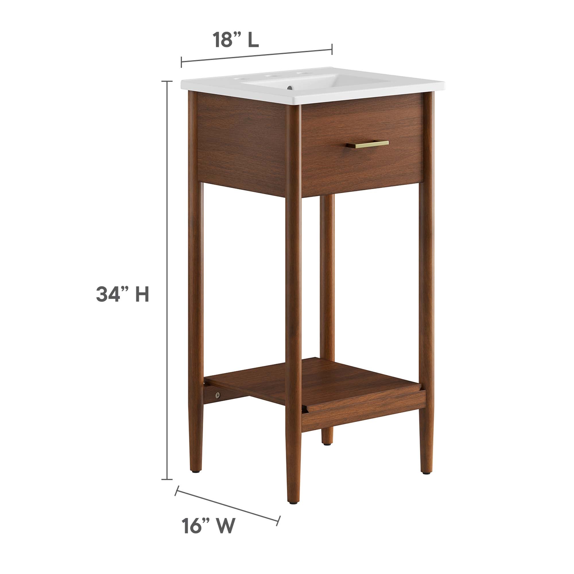 Zaire Bathroom Vanity Basin Included by Modway