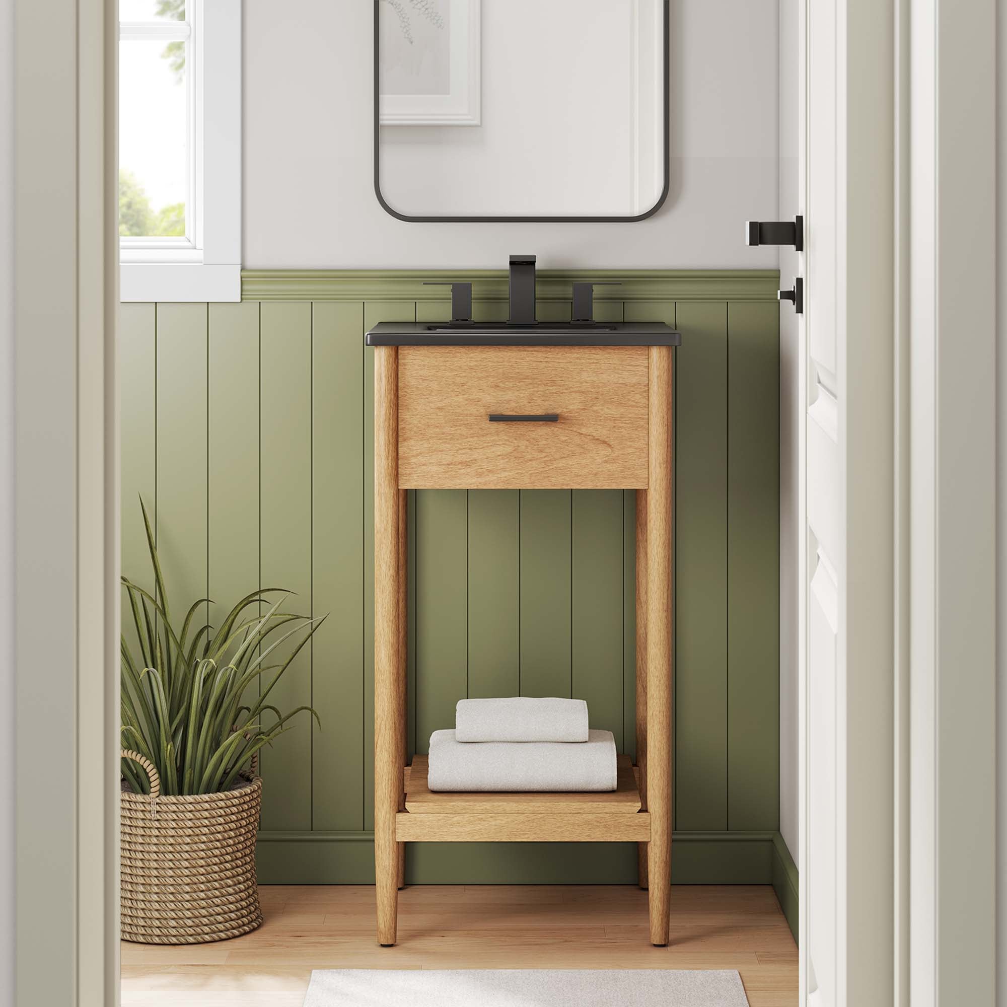 Zaire Bathroom Vanity Basin Included by Modway