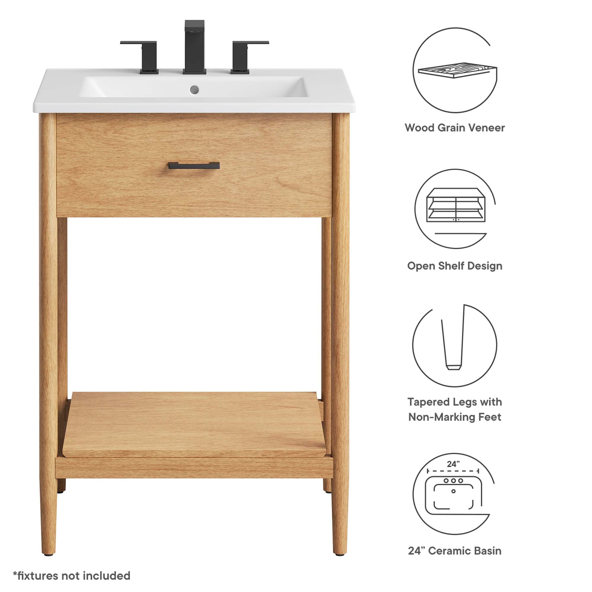 Zaire Bathroom Vanity Basin Included by Modway