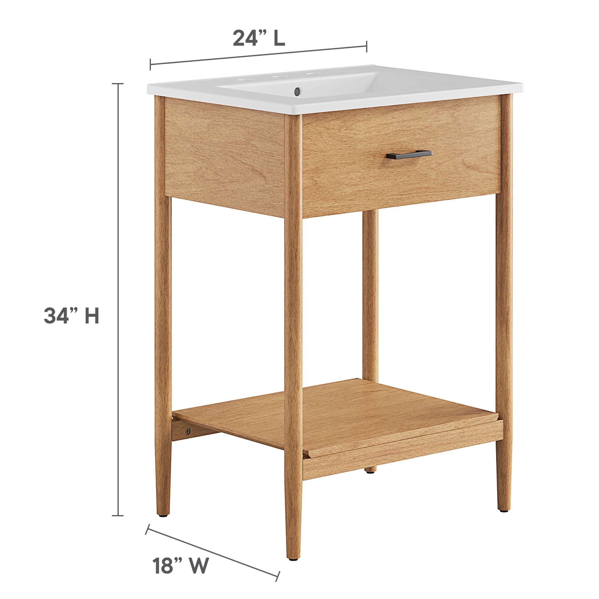 Zaire Bathroom Vanity Basin Included by Modway