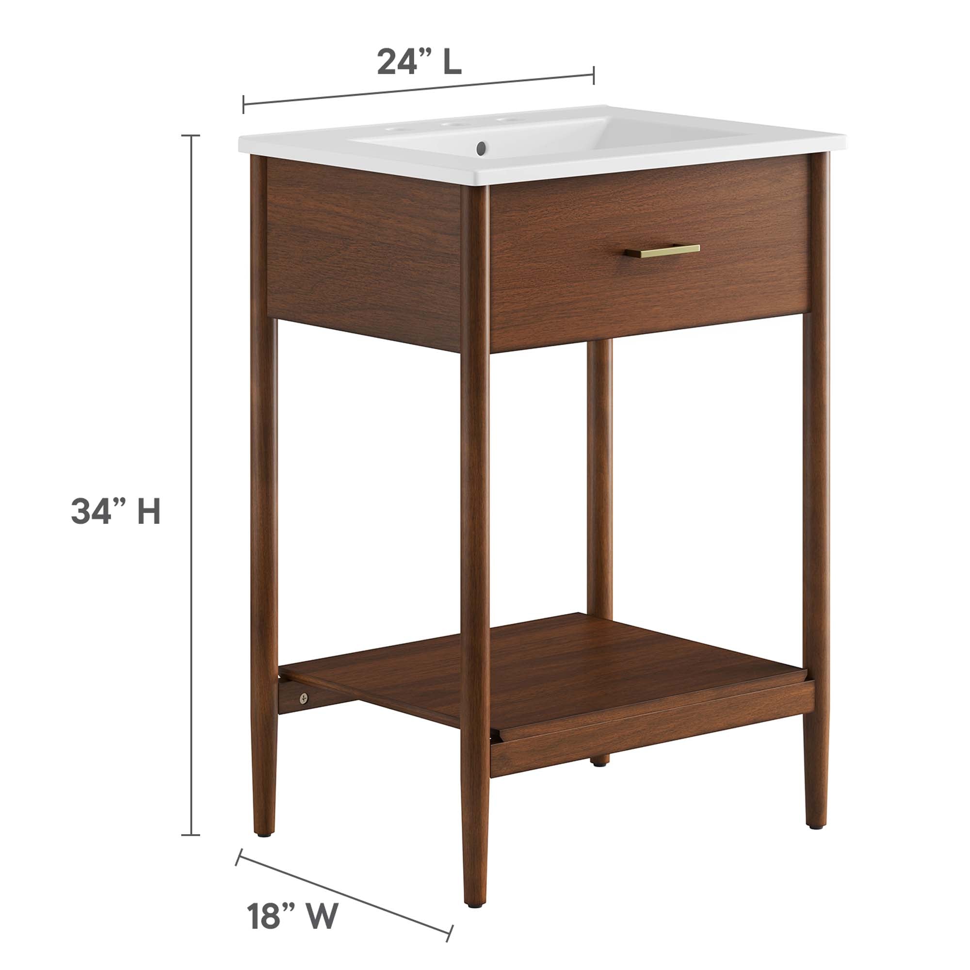 Zaire Bathroom Vanity Basin Included by Modway