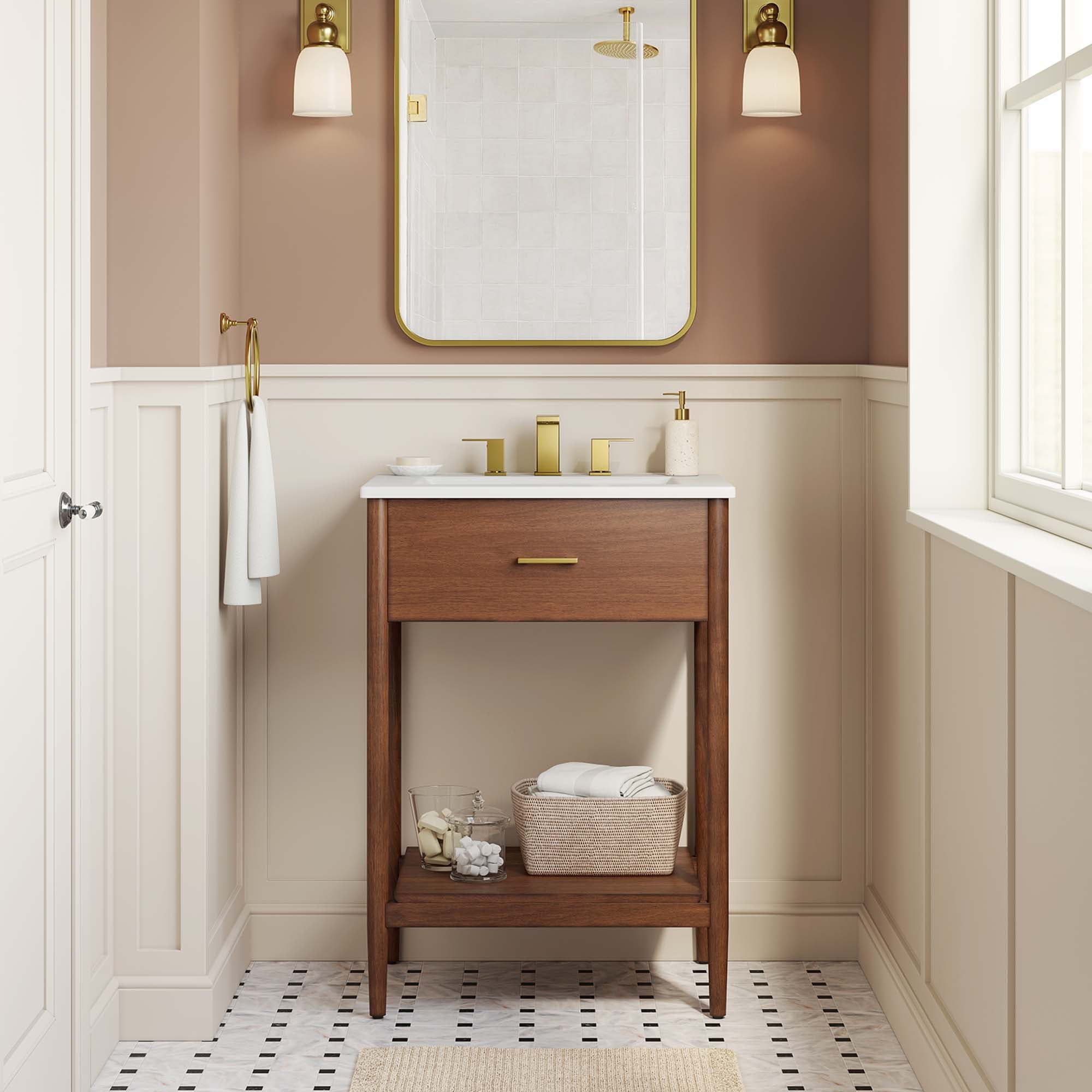 Zaire Bathroom Vanity Basin Included by Modway