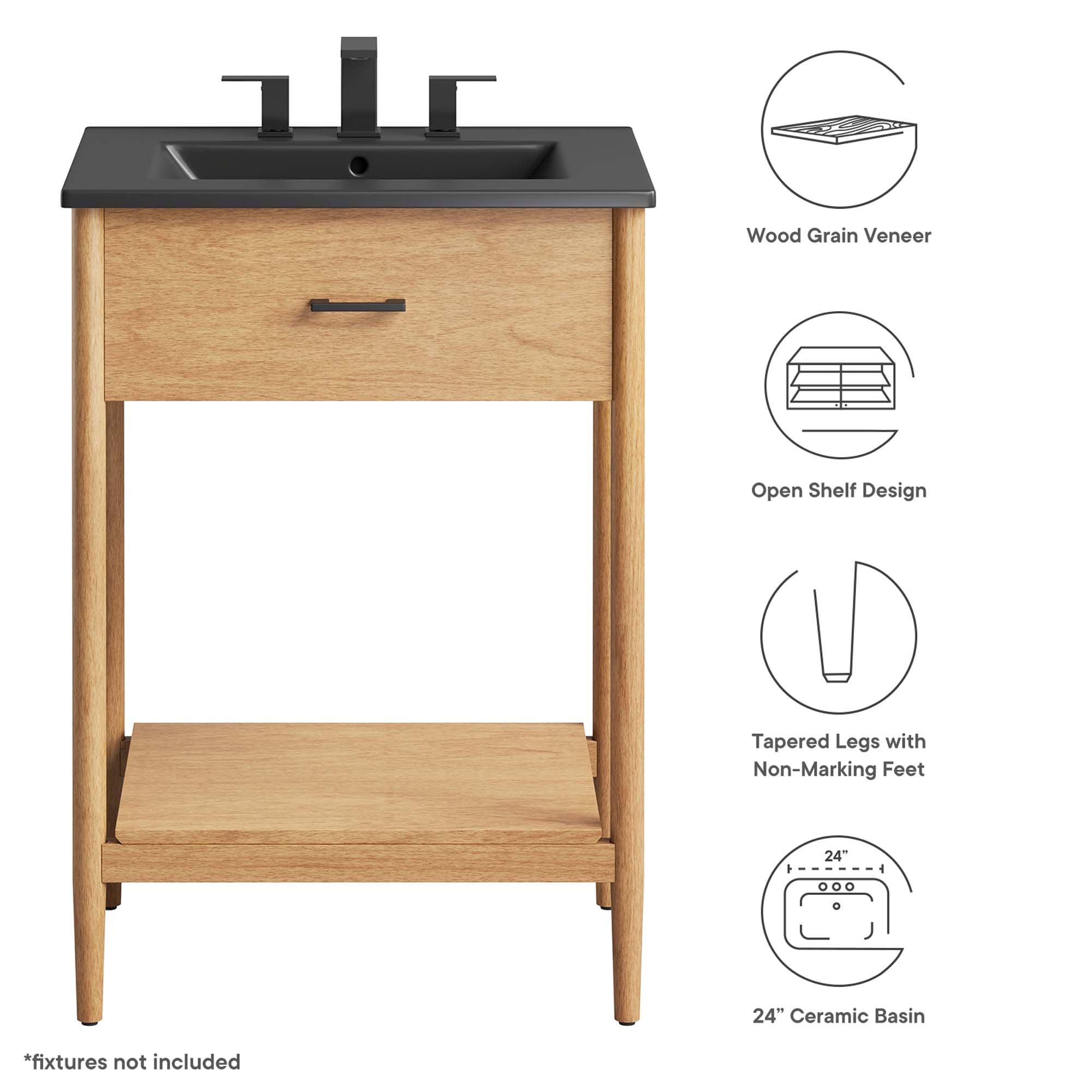 Zaire Bathroom Vanity Basin Included by Modway