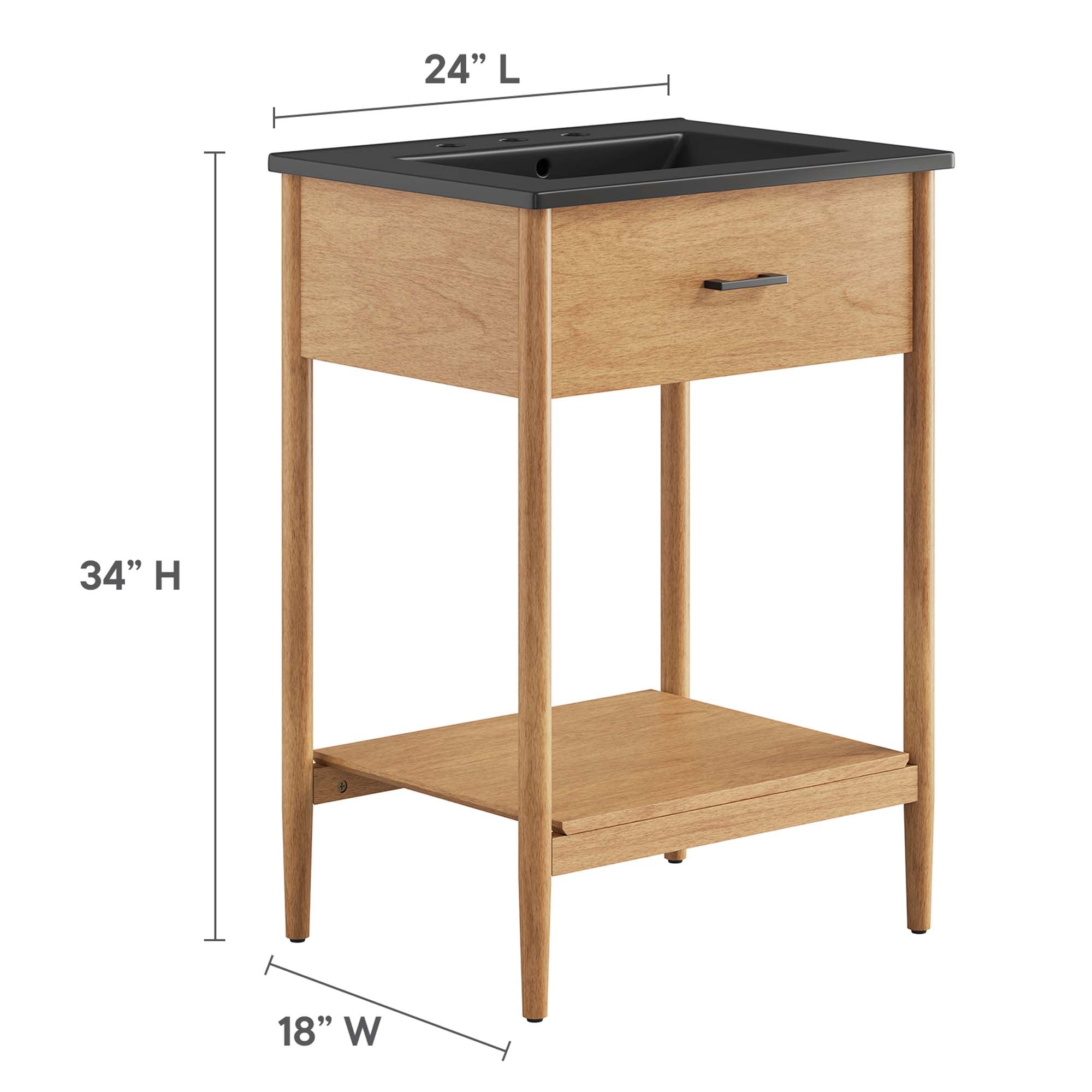 Zaire Bathroom Vanity Basin Included by Modway