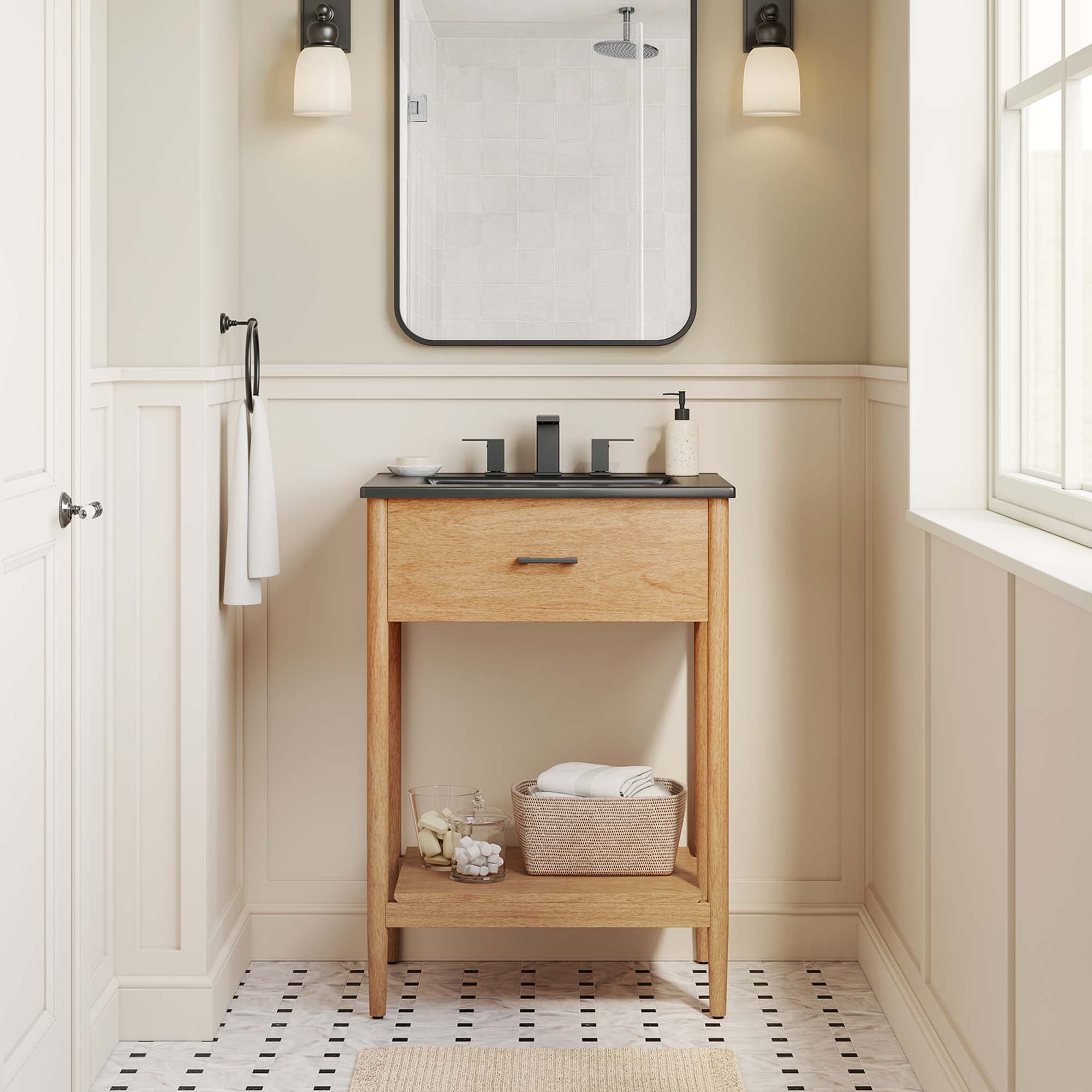 Zaire Bathroom Vanity Basin Included by Modway