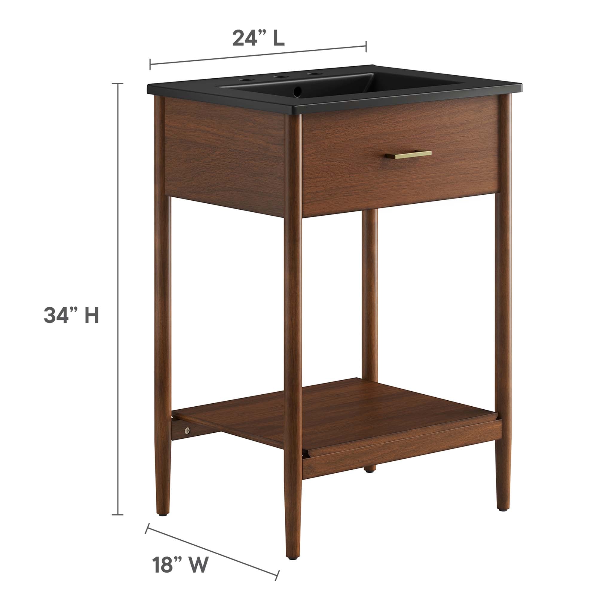 Zaire Bathroom Vanity Basin Included by Modway