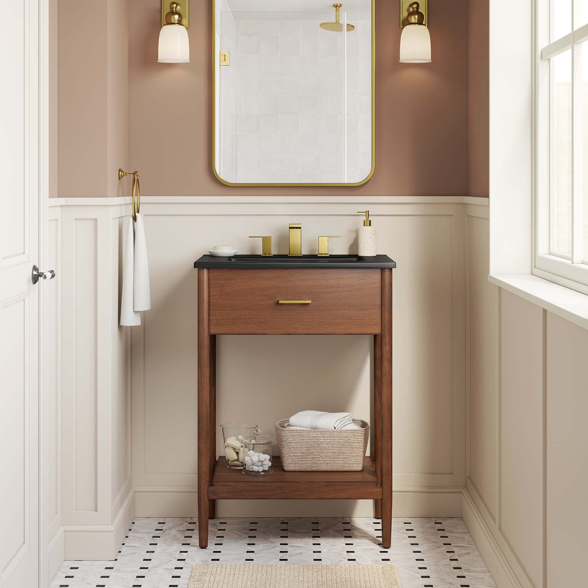Zaire Bathroom Vanity Basin Included by Modway