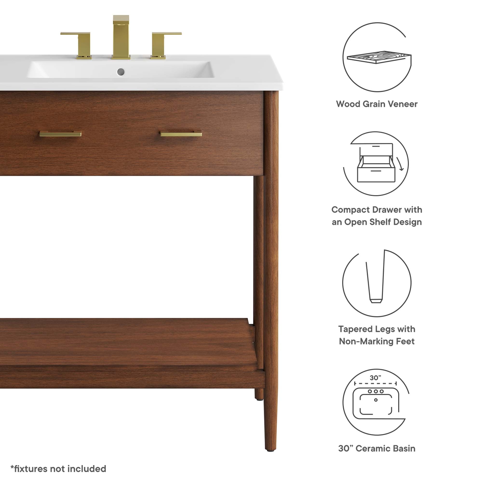 Zaire Bathroom Vanity Basin Included by Modway
