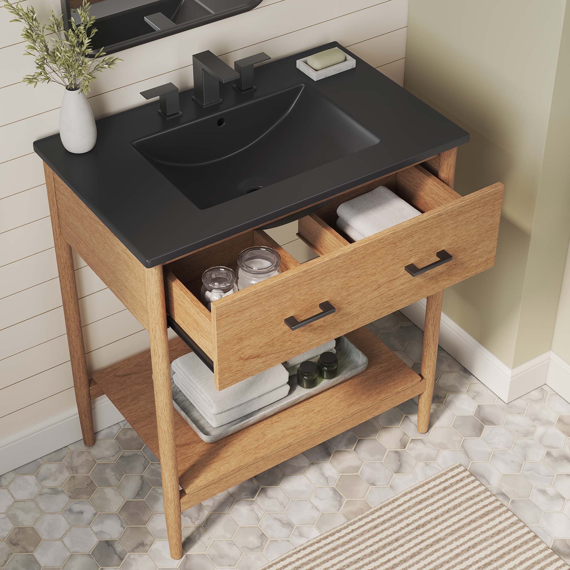 Zaire Bathroom Vanity Basin Included by Modway