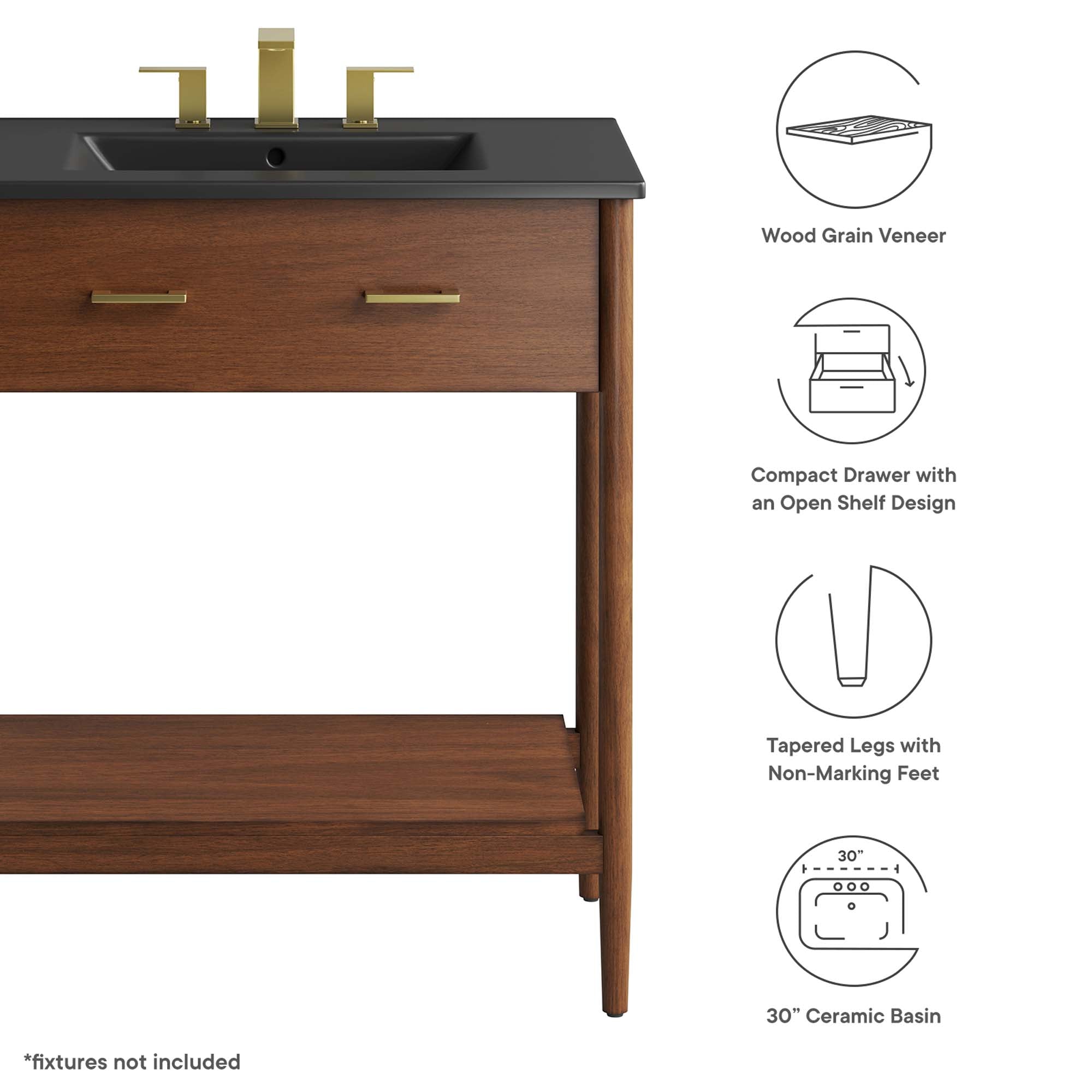 Zaire Bathroom Vanity Basin Included by Modway