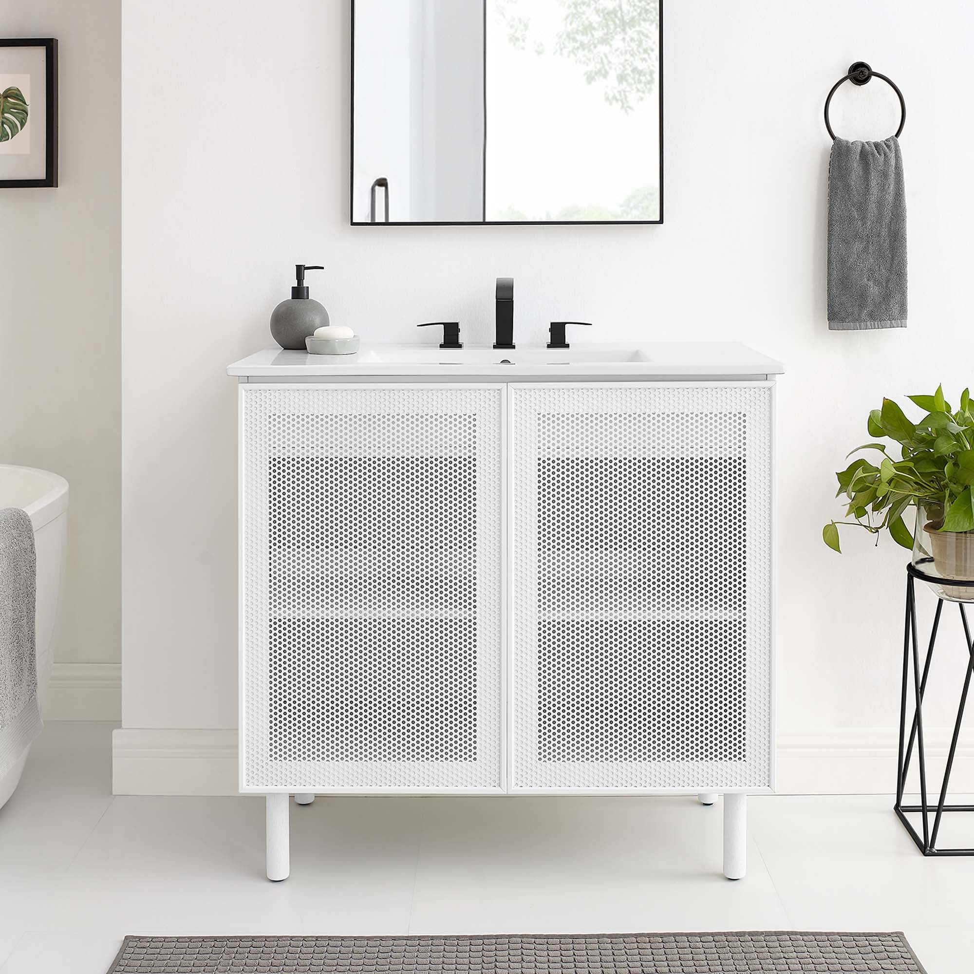 Calla Bathroom Vanity Basin Included by Modway