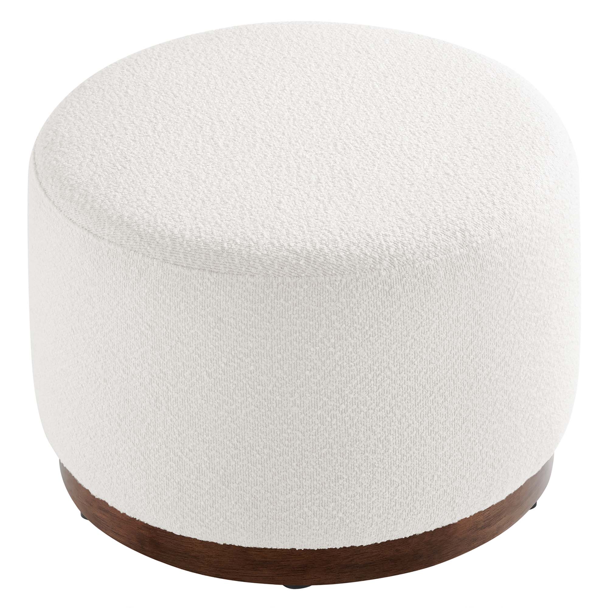 Tilden Large 23" Round Boucle Upholstered Ottoman by Modway