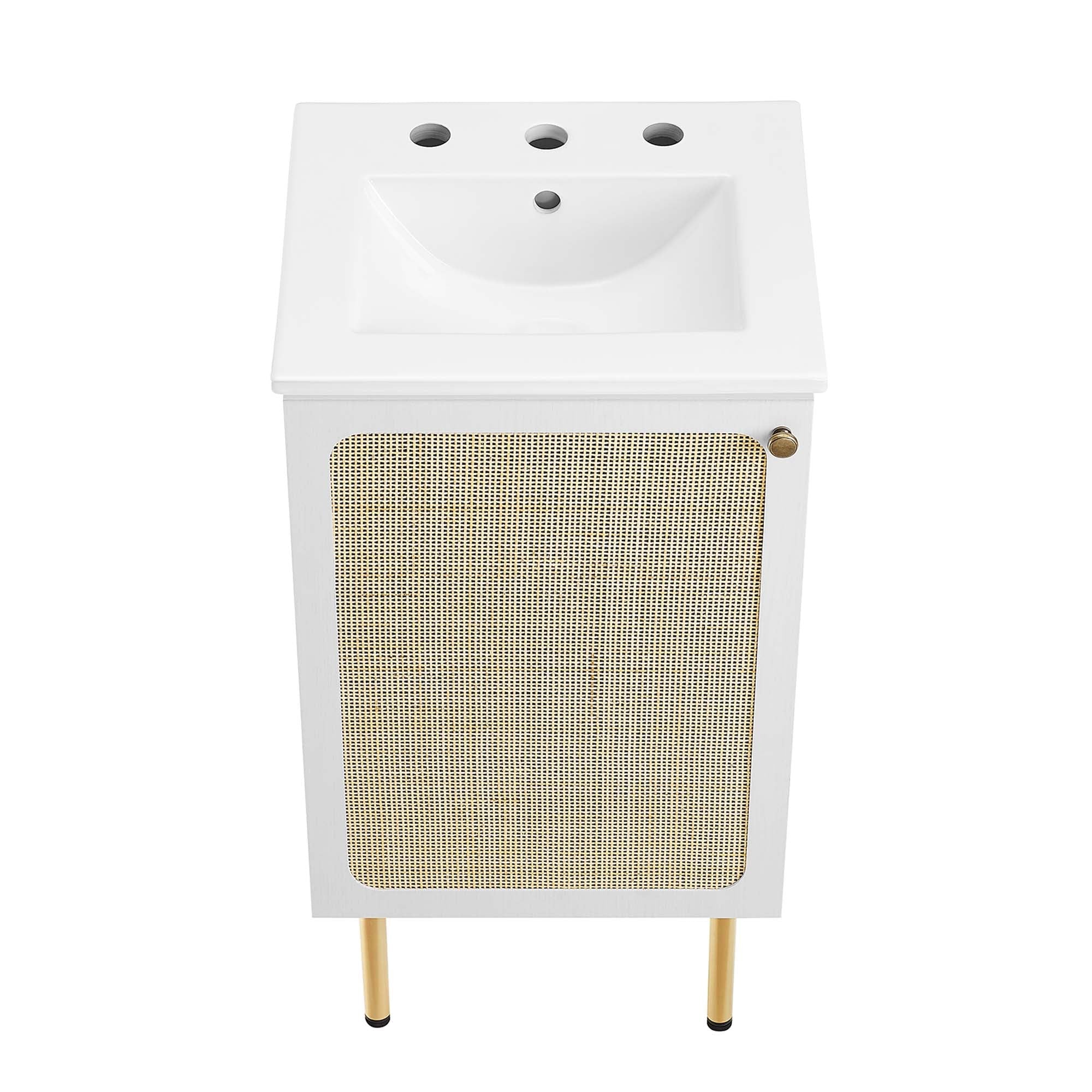 Chaucer Bathroom Vanity with White Basin Included by Modway