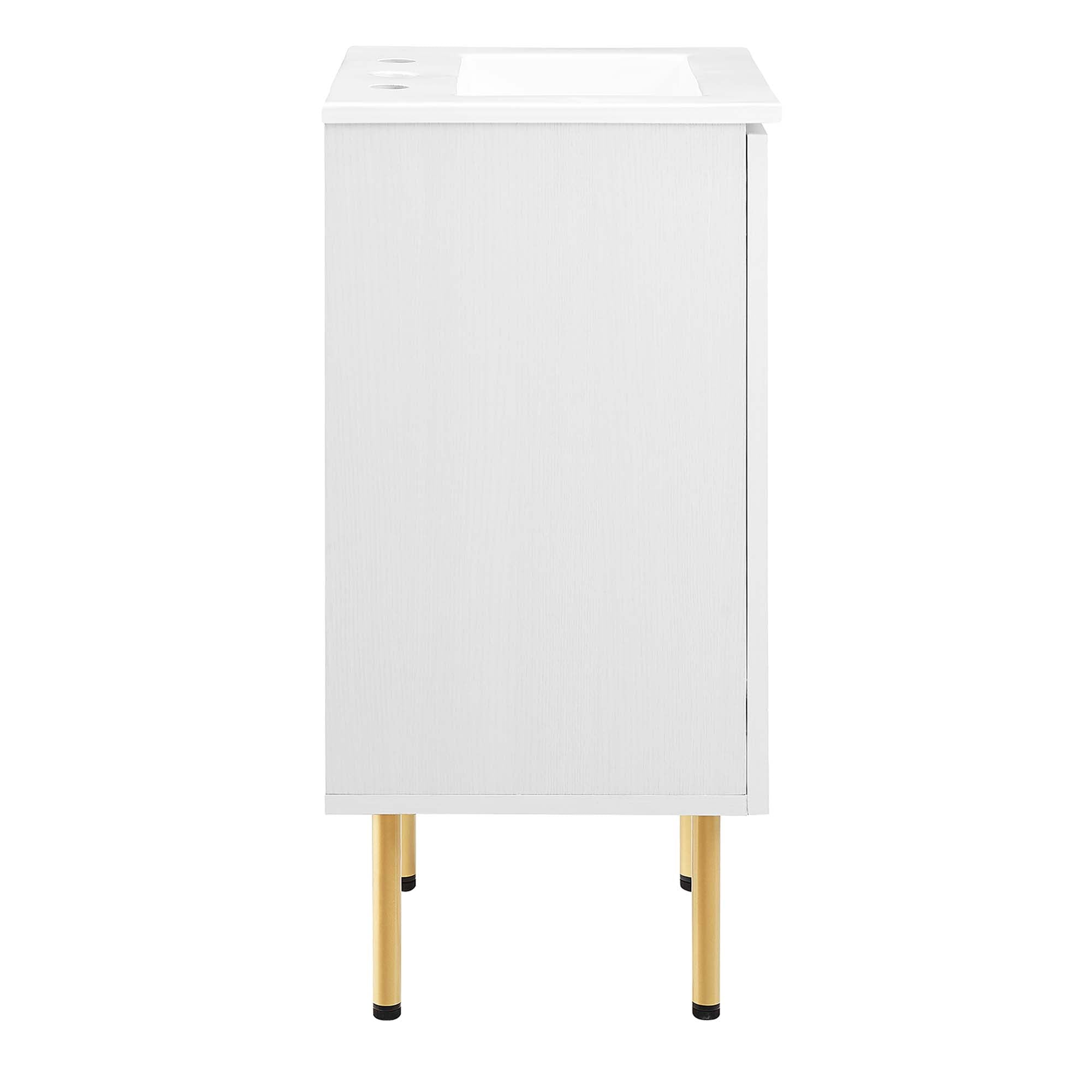 Chaucer Bathroom Vanity with White Basin Included by Modway