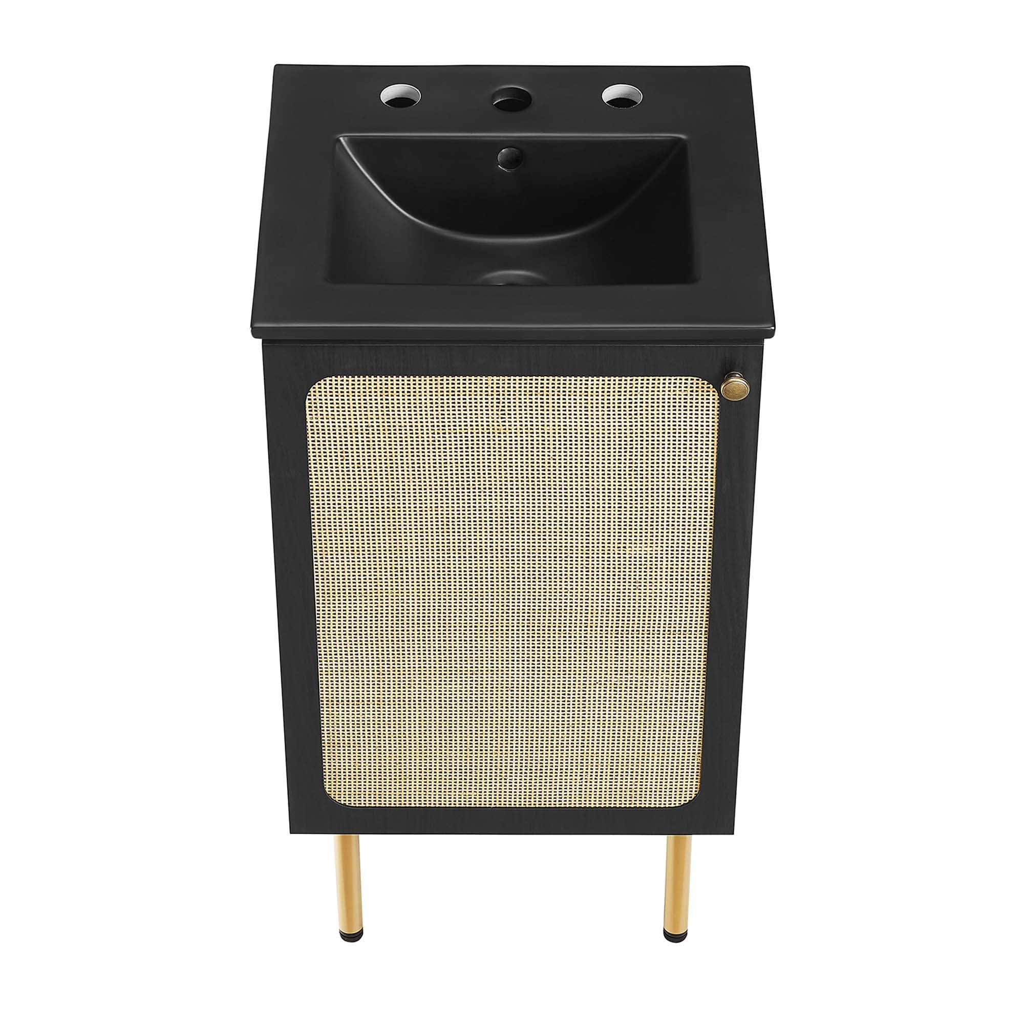 Chaucer Bathroom Vanity with Black Basin Included by Modway