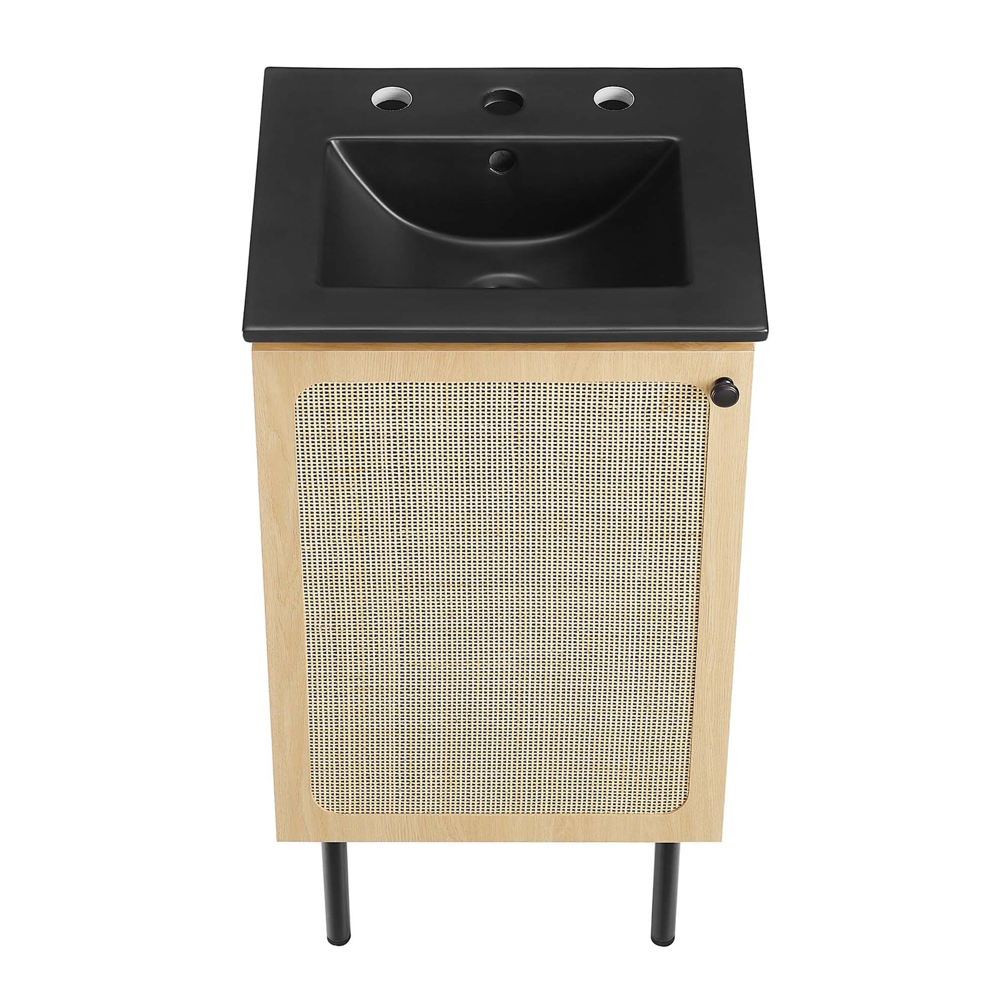 Chaucer Bathroom Vanity with Black Basin Included by Modway