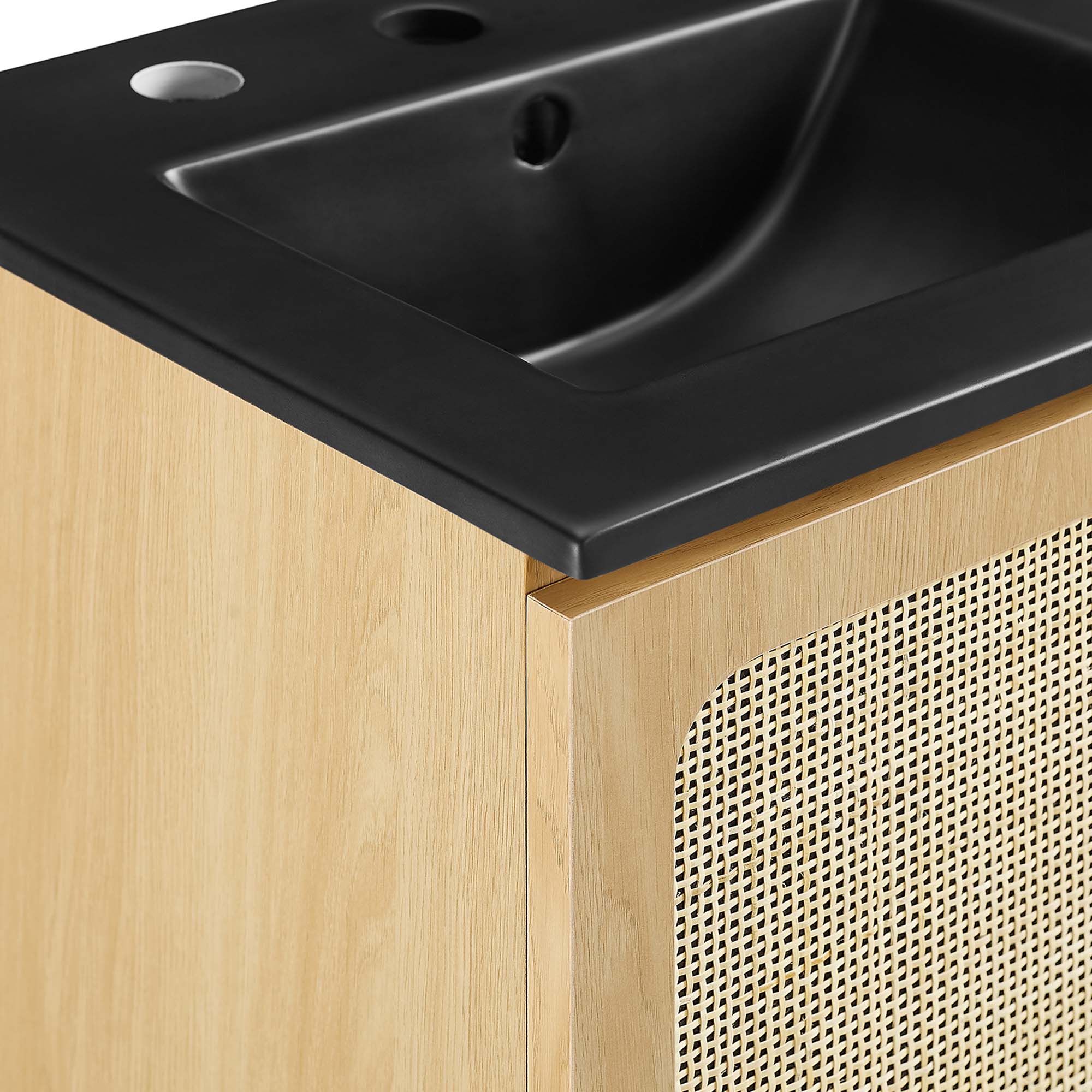 Chaucer Bathroom Vanity with Black Basin Included by Modway
