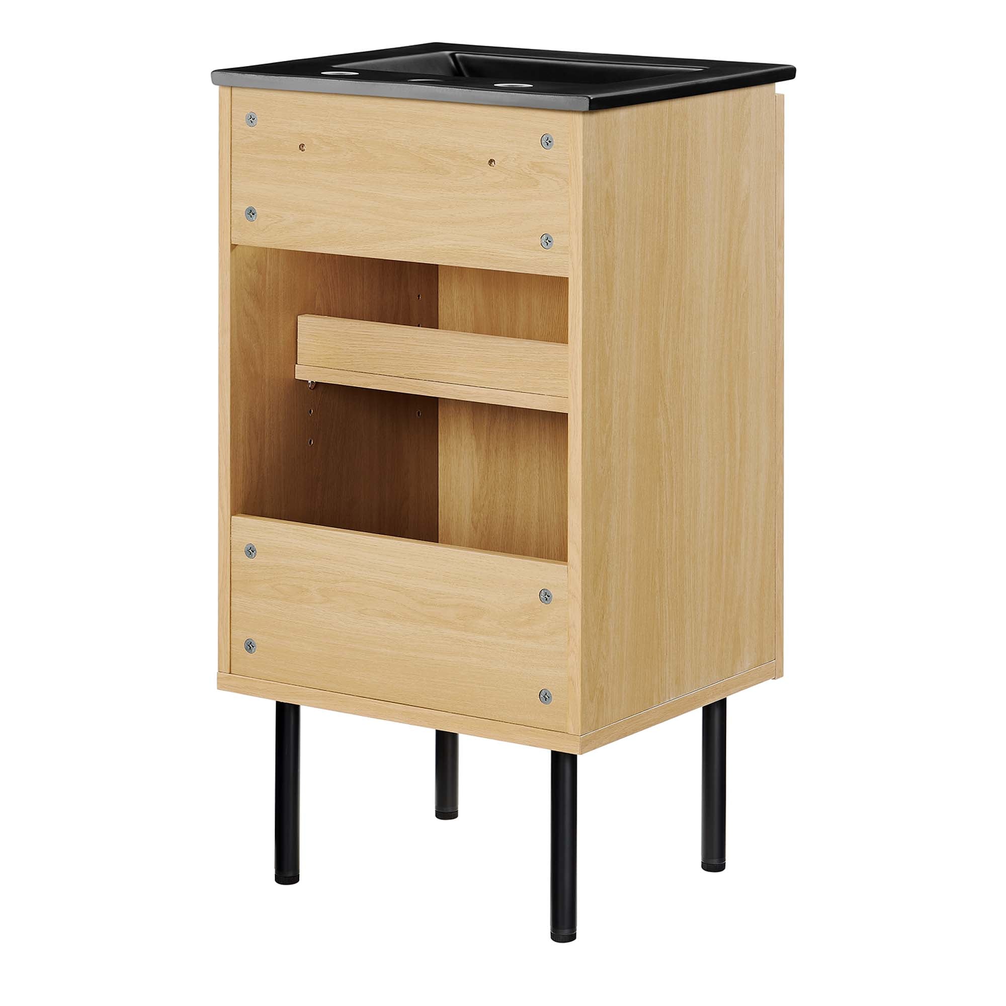 Chaucer Bathroom Vanity with Black Basin Included by Modway
