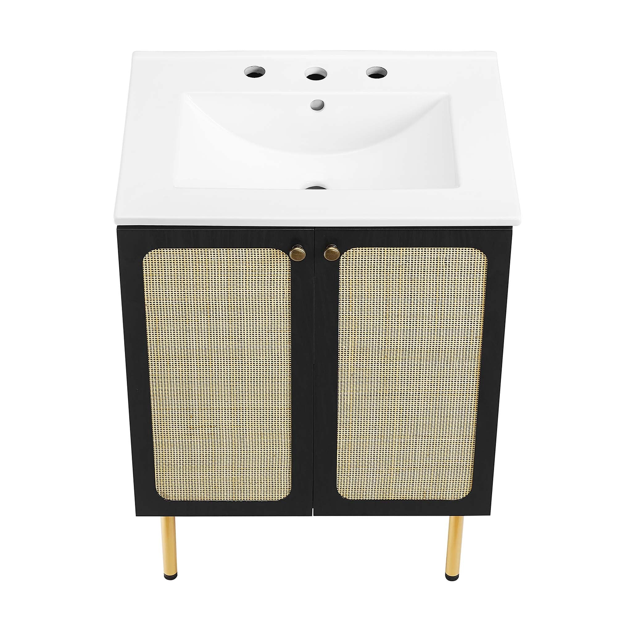 Chaucer Bathroom Vanity with White Basin Included by Modway