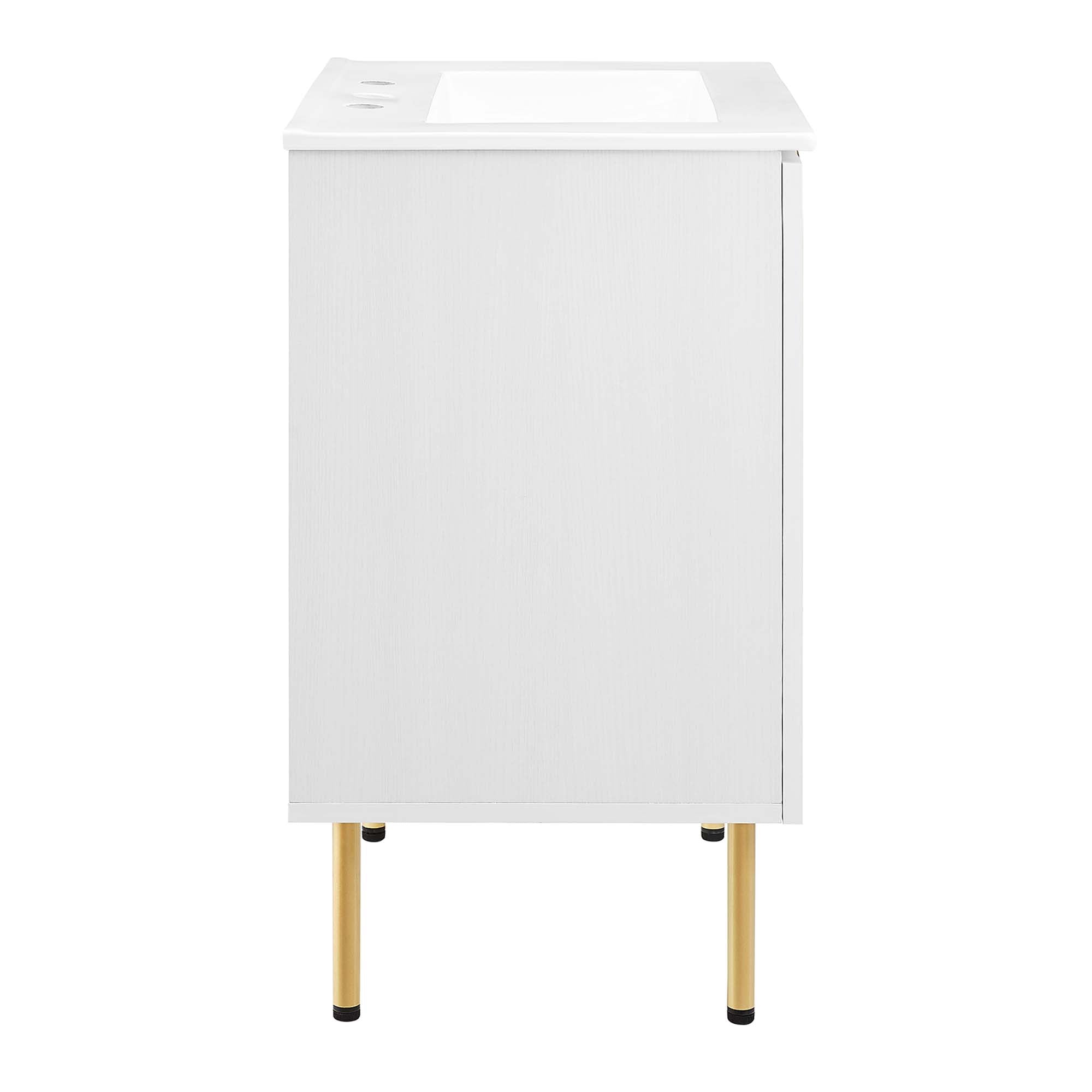 Chaucer Bathroom Vanity with White Basin Included by Modway