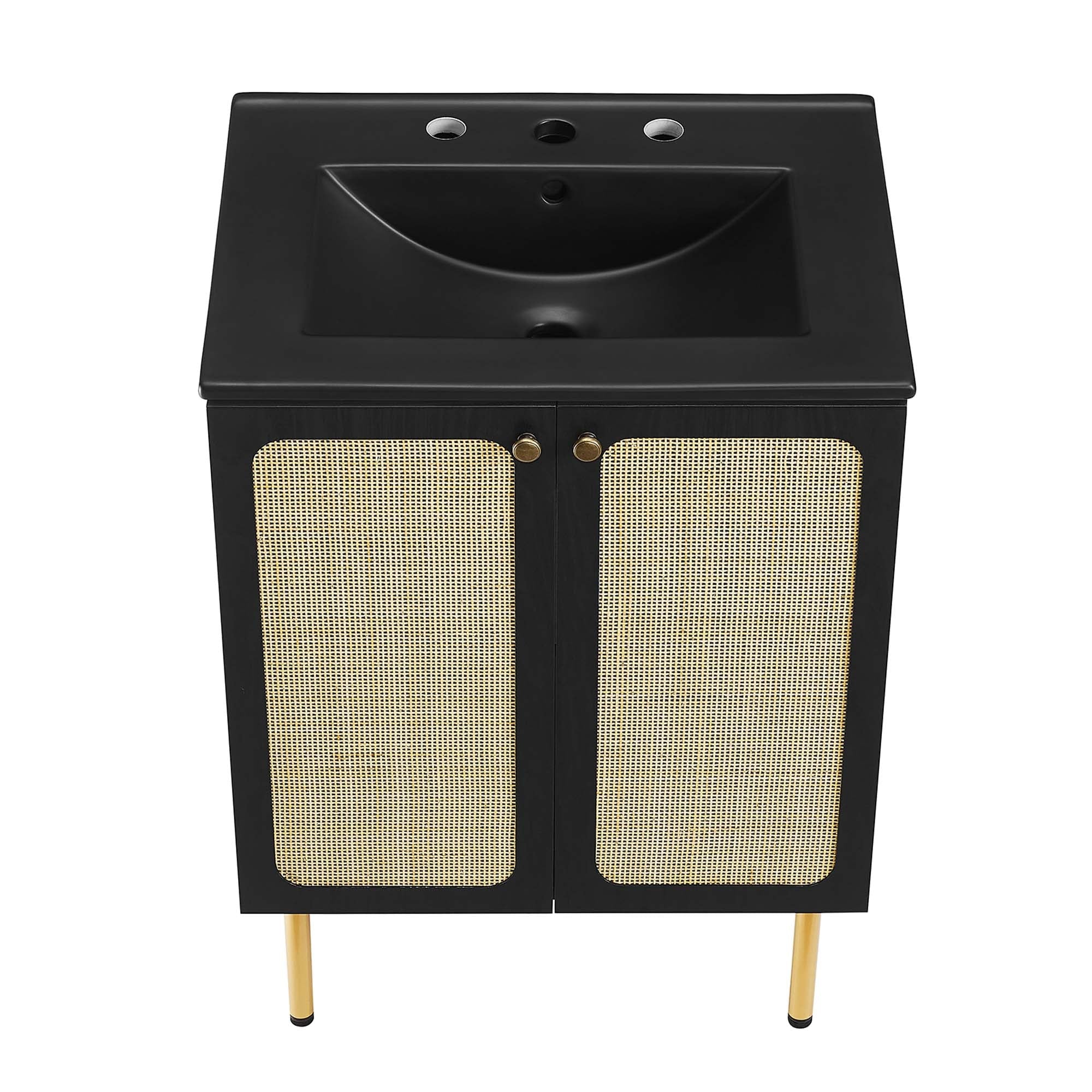 Chaucer Bathroom Vanity with Black Basin Included by Modway