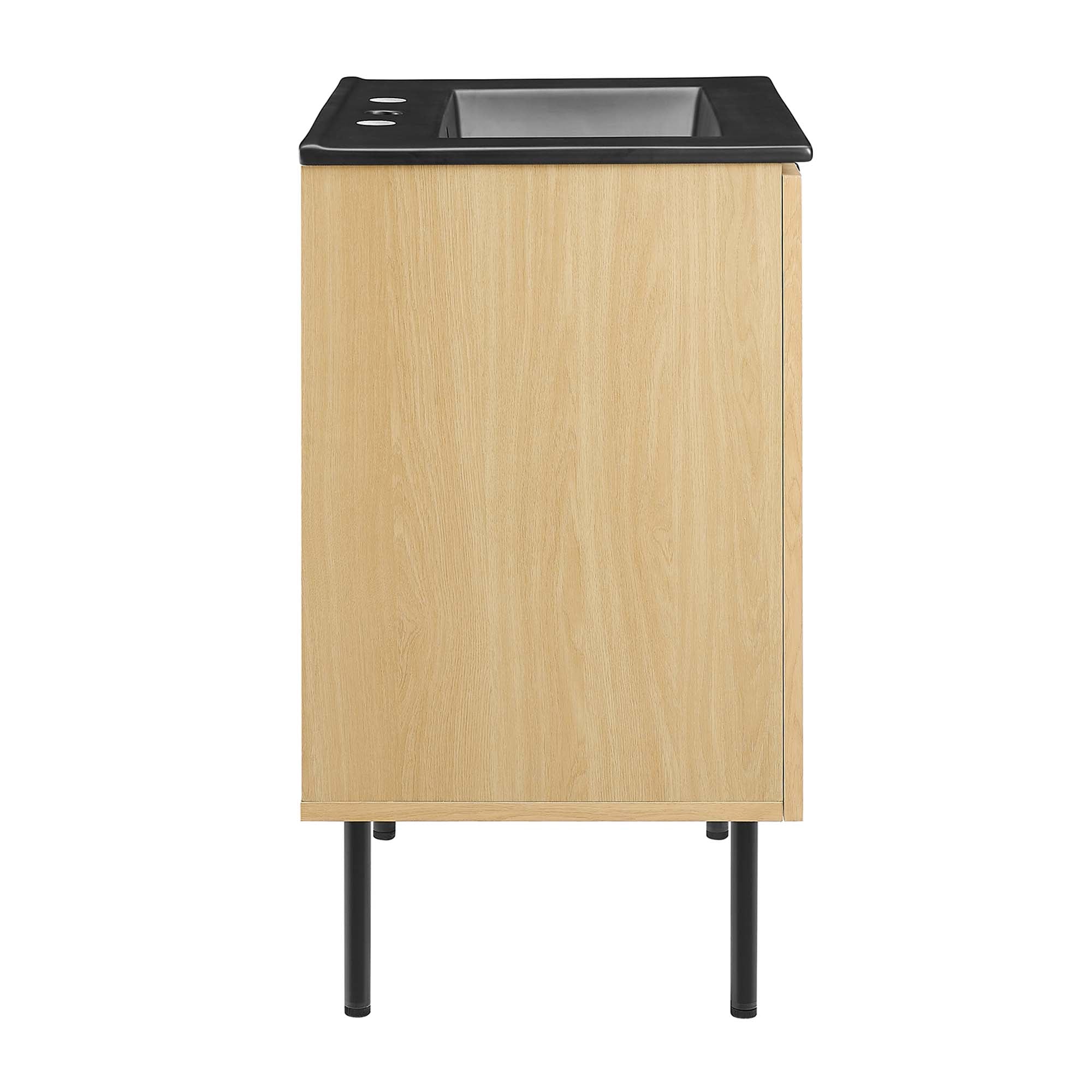 Chaucer Bathroom Vanity with Black Basin Included by Modway