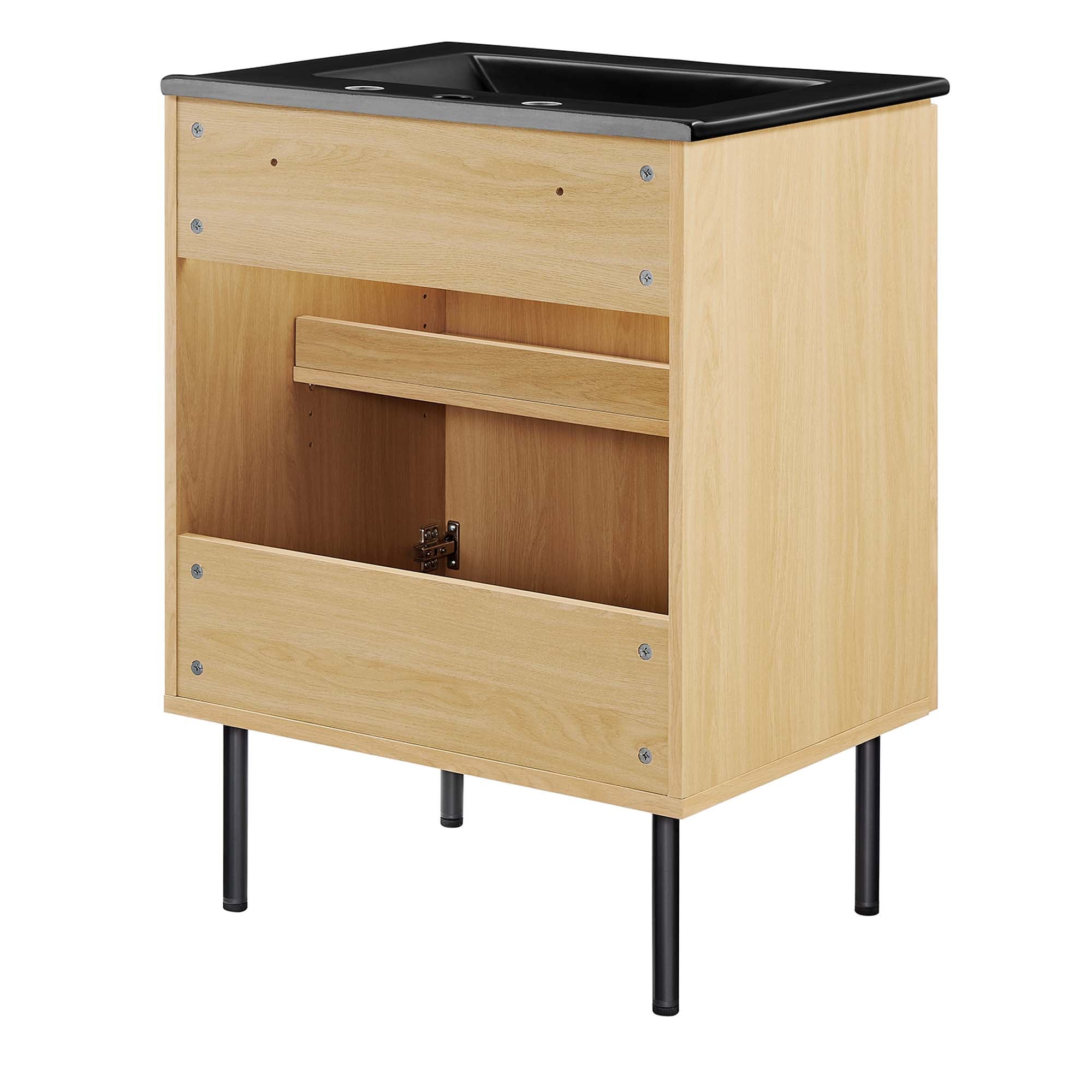 Chaucer Bathroom Vanity with Black Basin Included by Modway