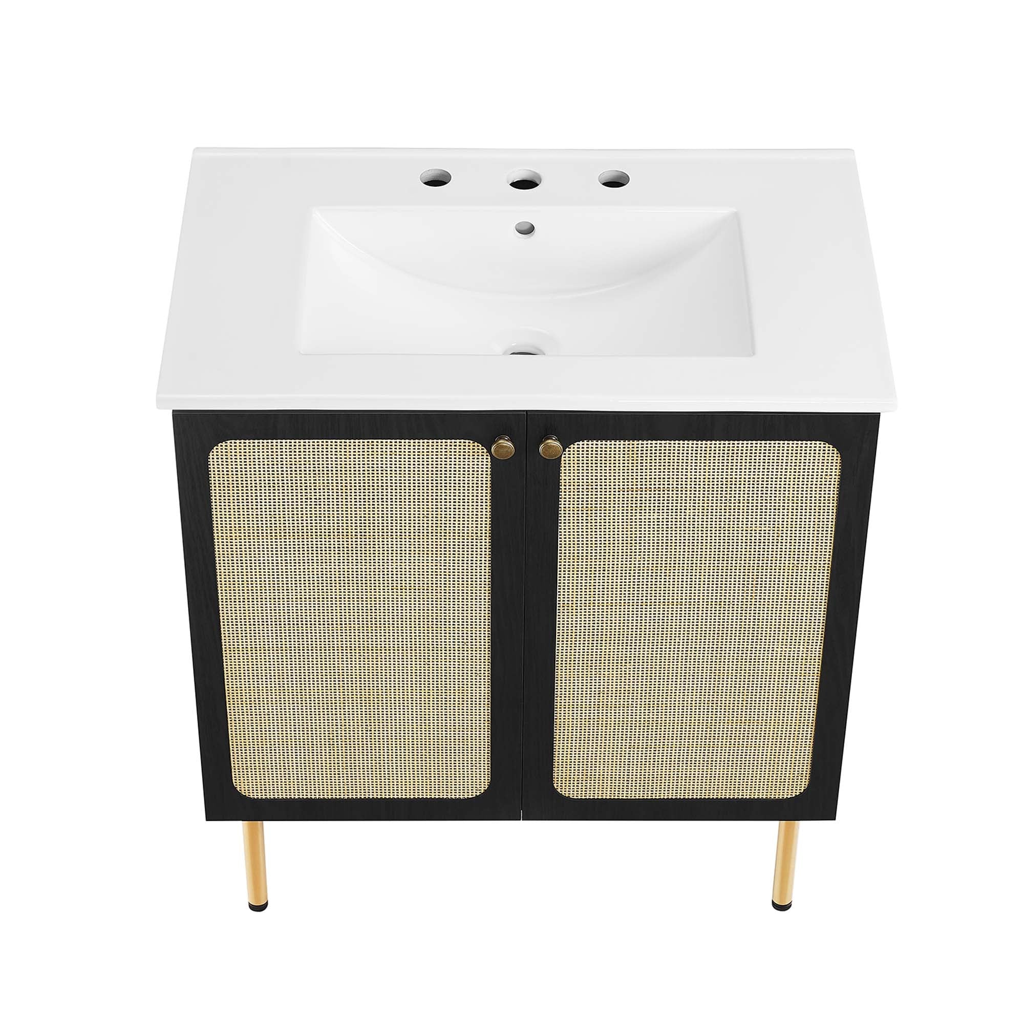 Chaucer Bathroom Vanity with White Basin Included by Modway