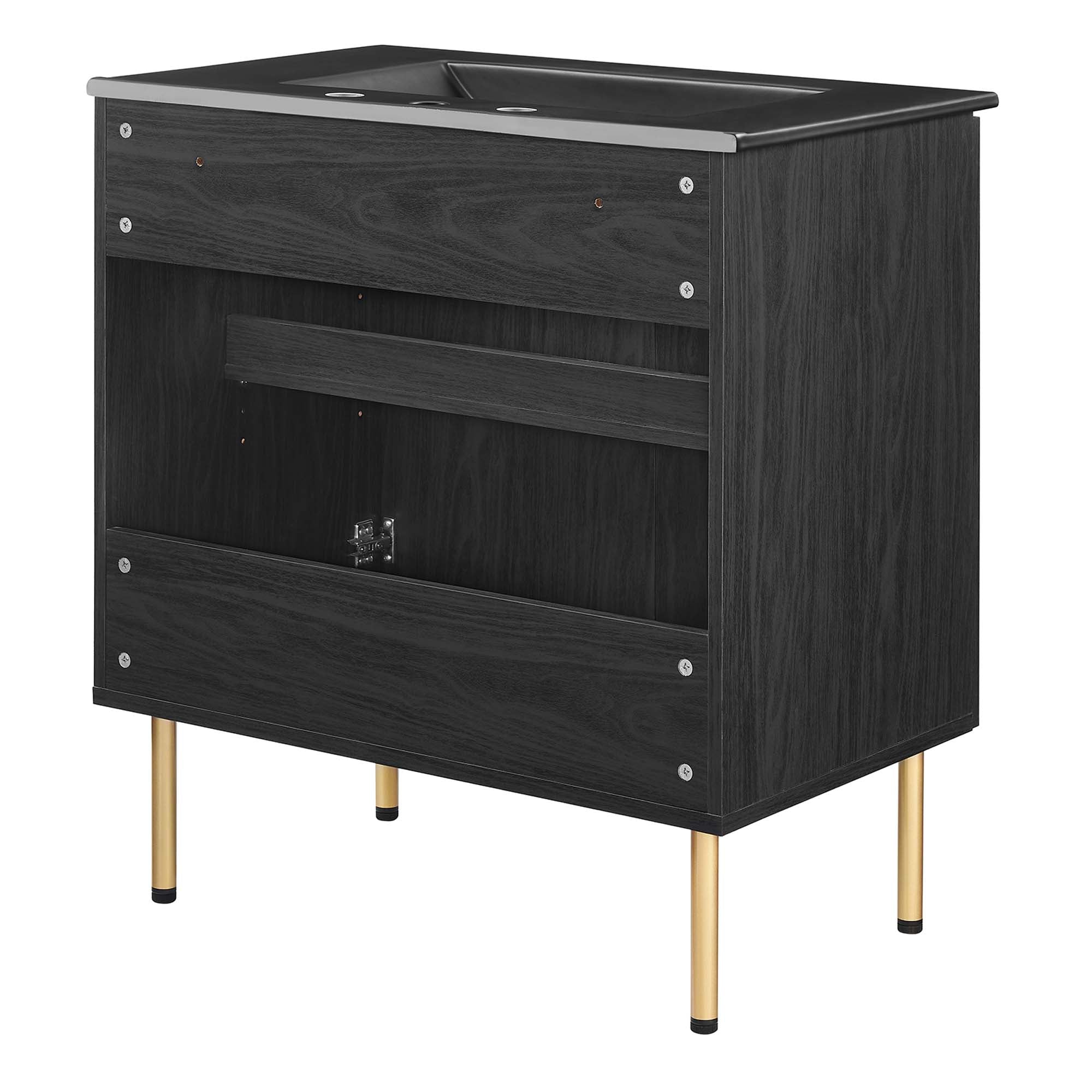 Chaucer Bathroom Vanity with Black Basin Included by Modway