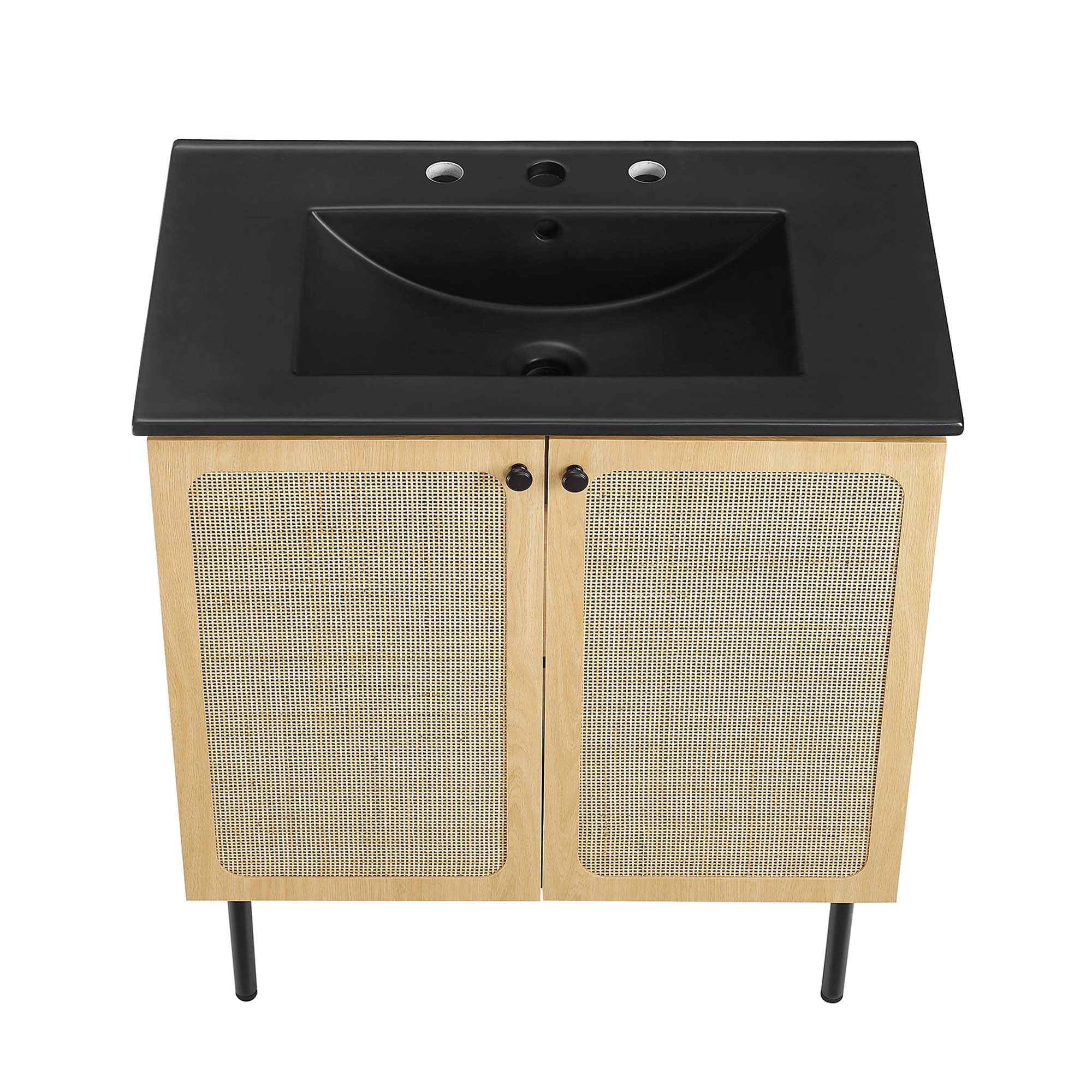 Chaucer Bathroom Vanity with Black Basin Included by Modway