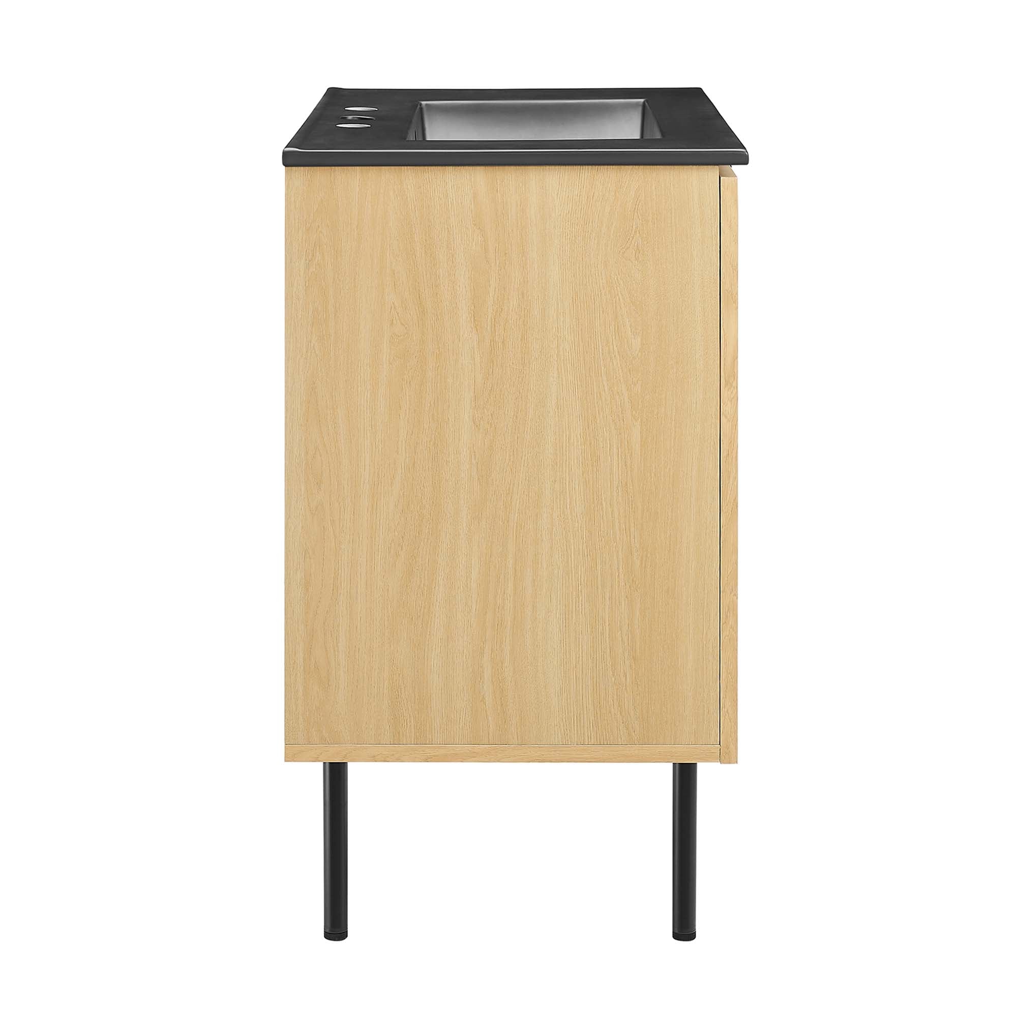 Chaucer Bathroom Vanity with Black Basin Included by Modway