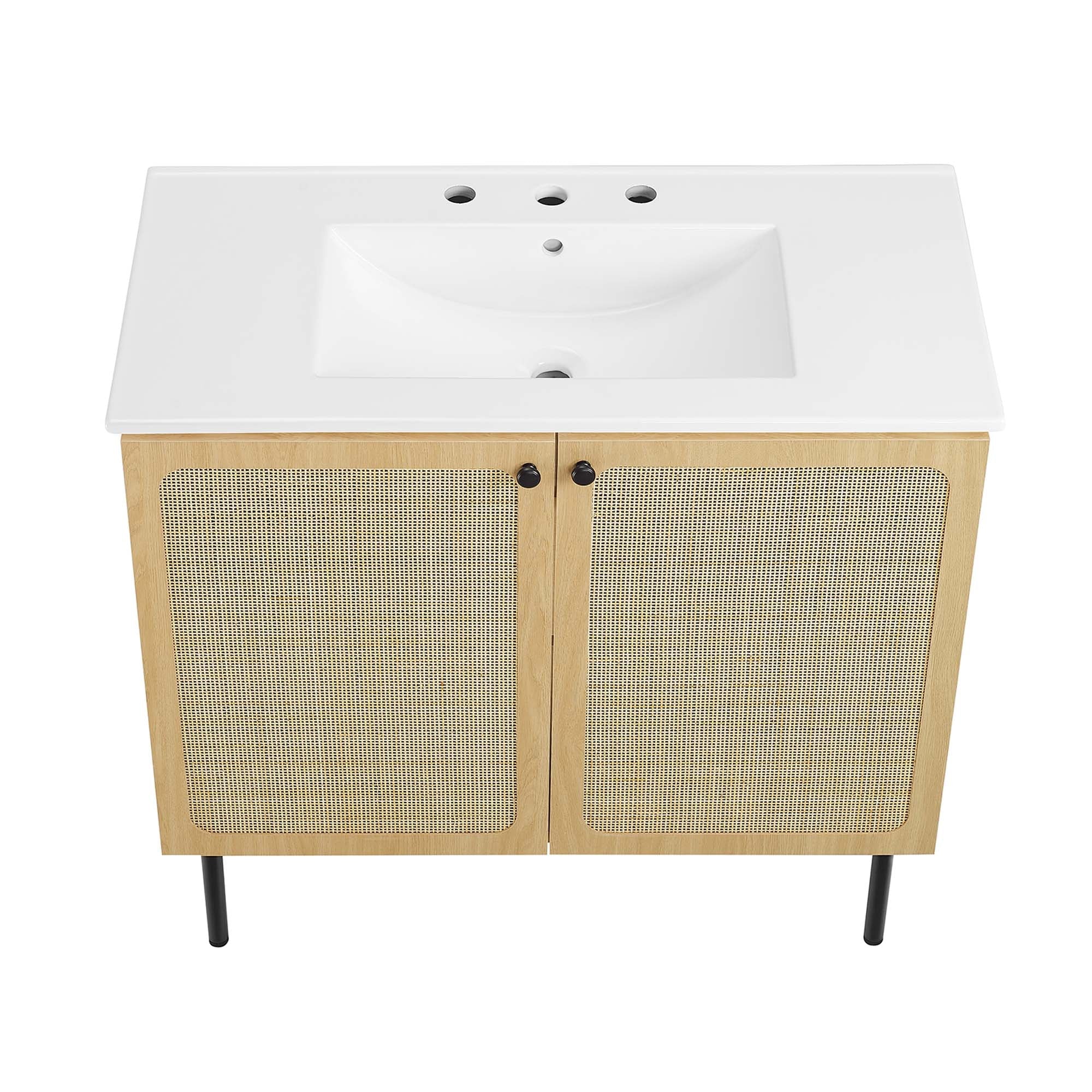 Chaucer Bathroom Vanity with White Basin Included by Modway