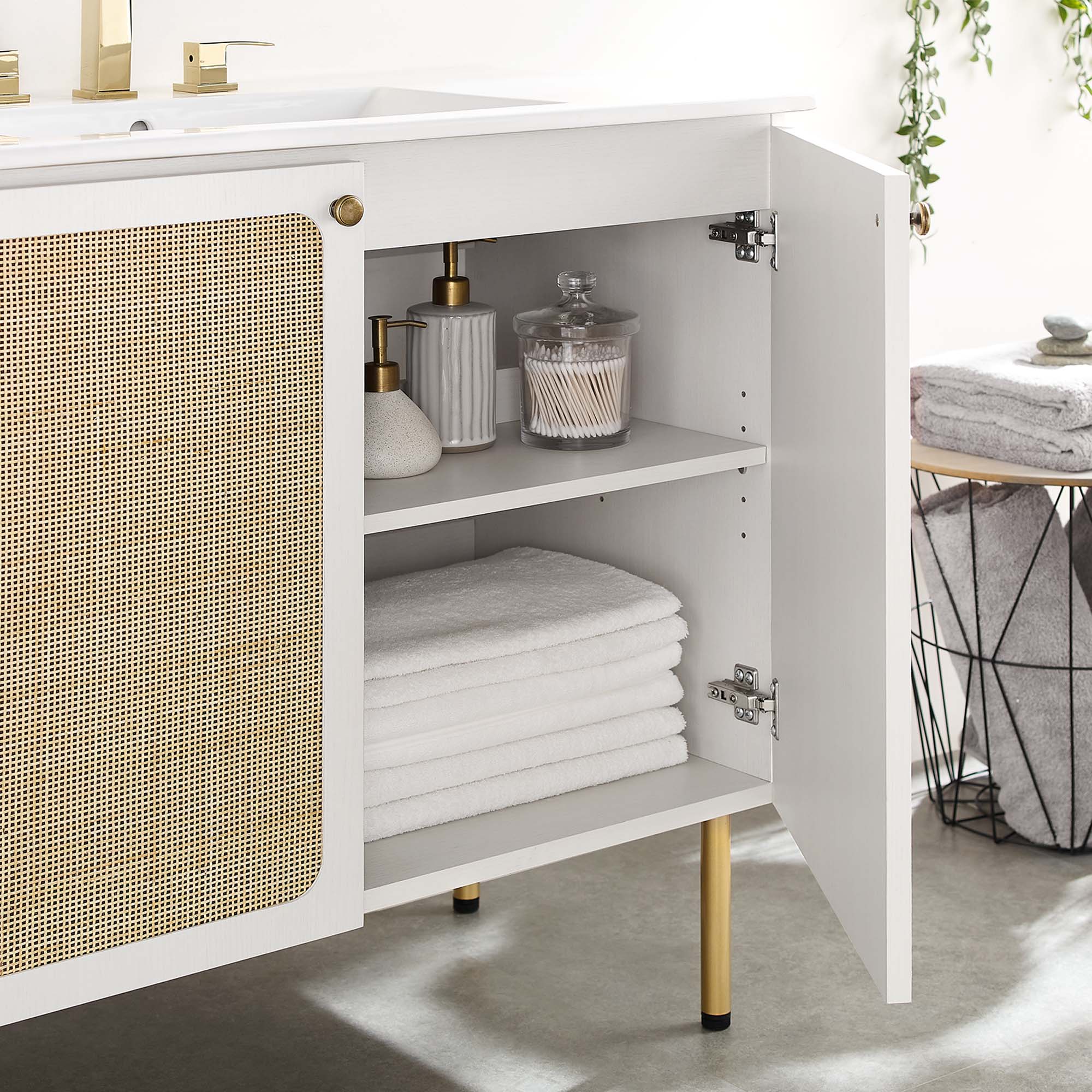 Chaucer Bathroom Vanity with White Basin Included by Modway