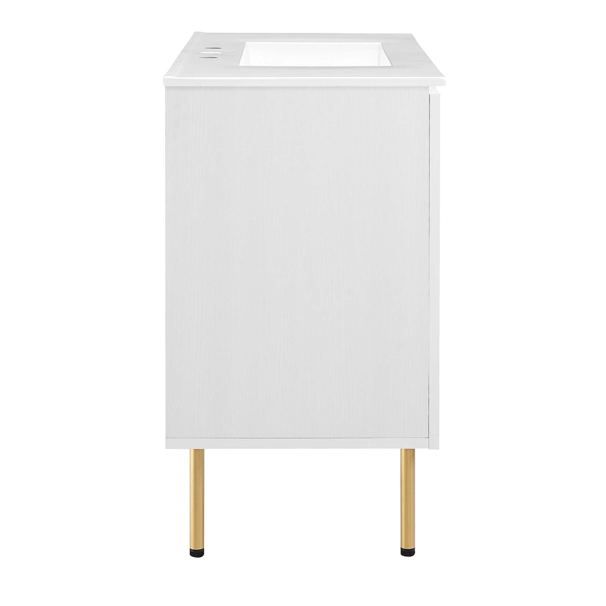 Chaucer Bathroom Vanity with White Basin Included by Modway