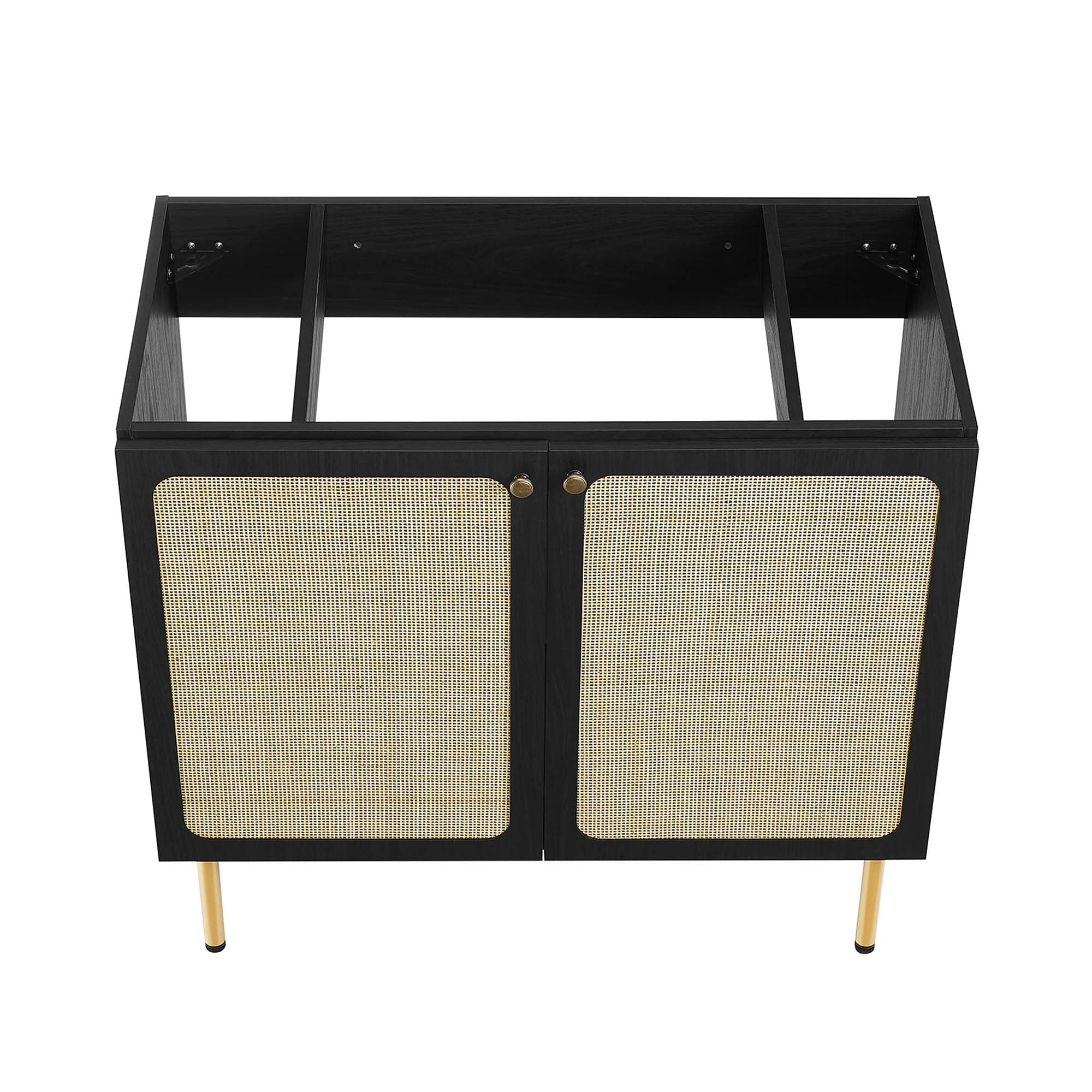 Chaucer Bathroom Vanity with Black Basin Included by Modway
