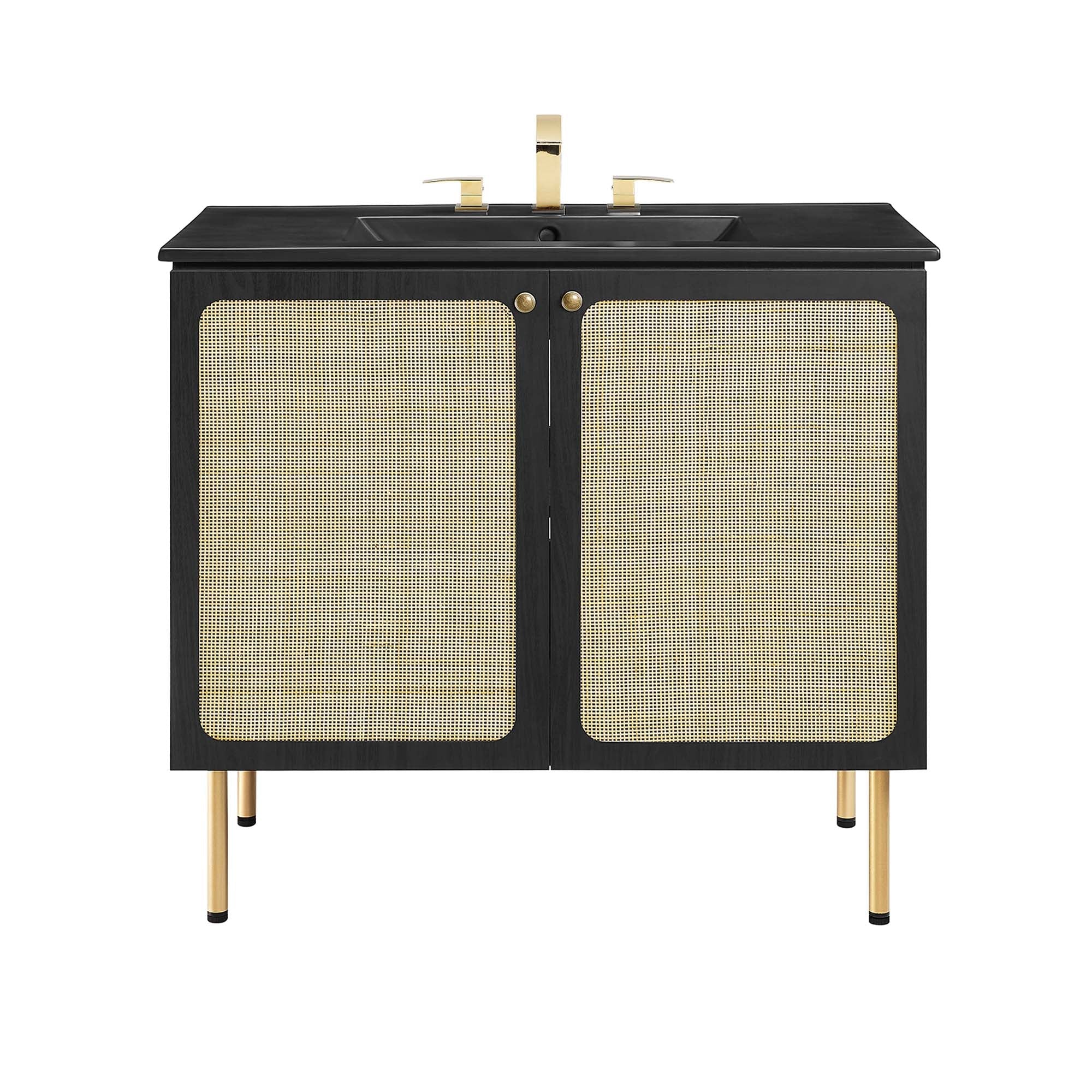Chaucer Bathroom Vanity with Black Basin Included by Modway